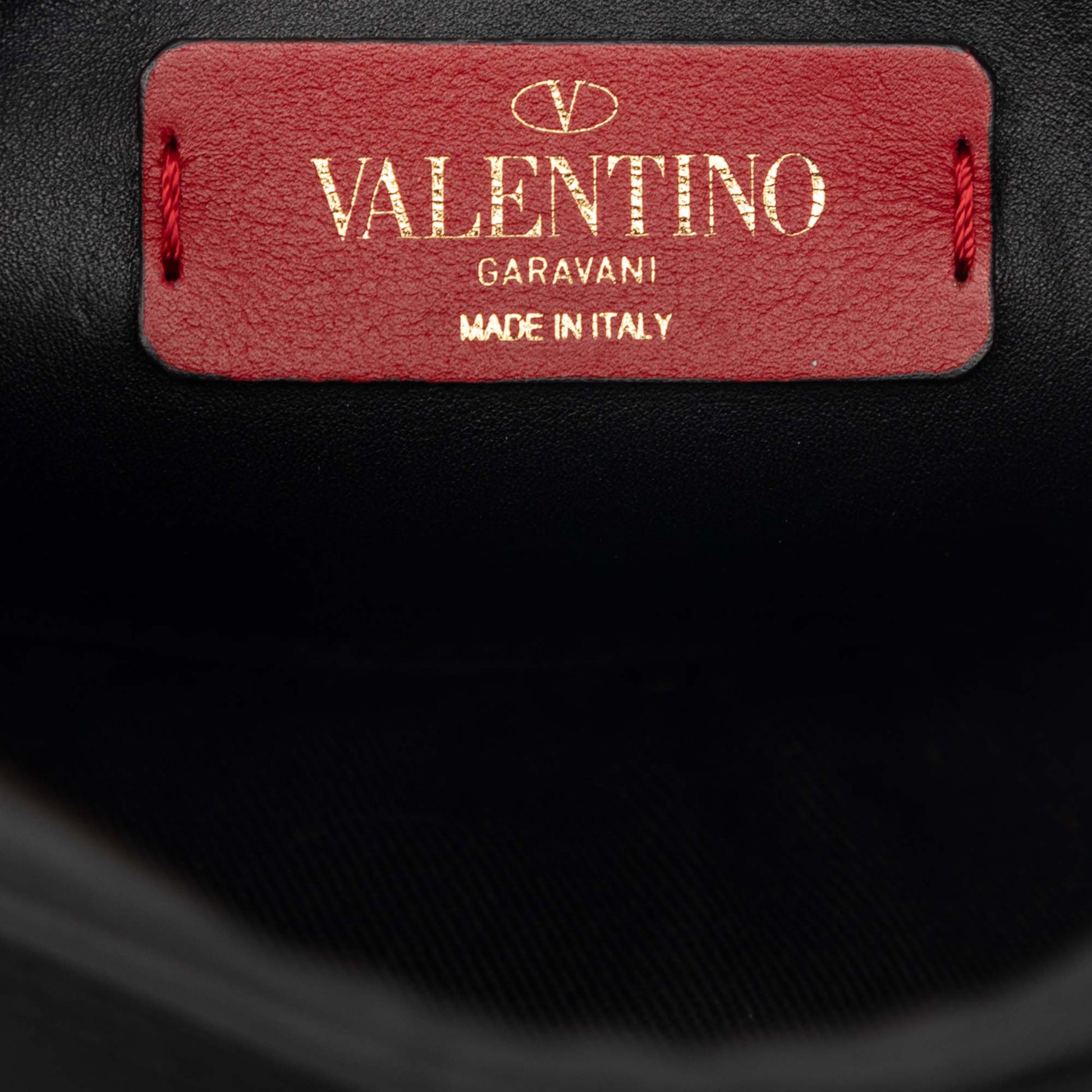 Valentino Calfskin Rockstud VLTN Oval Crossbody