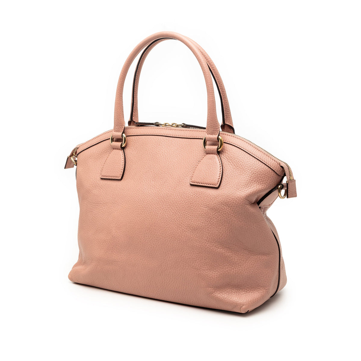 Gucci Medium Calfskin GG Charm Dome Satchel