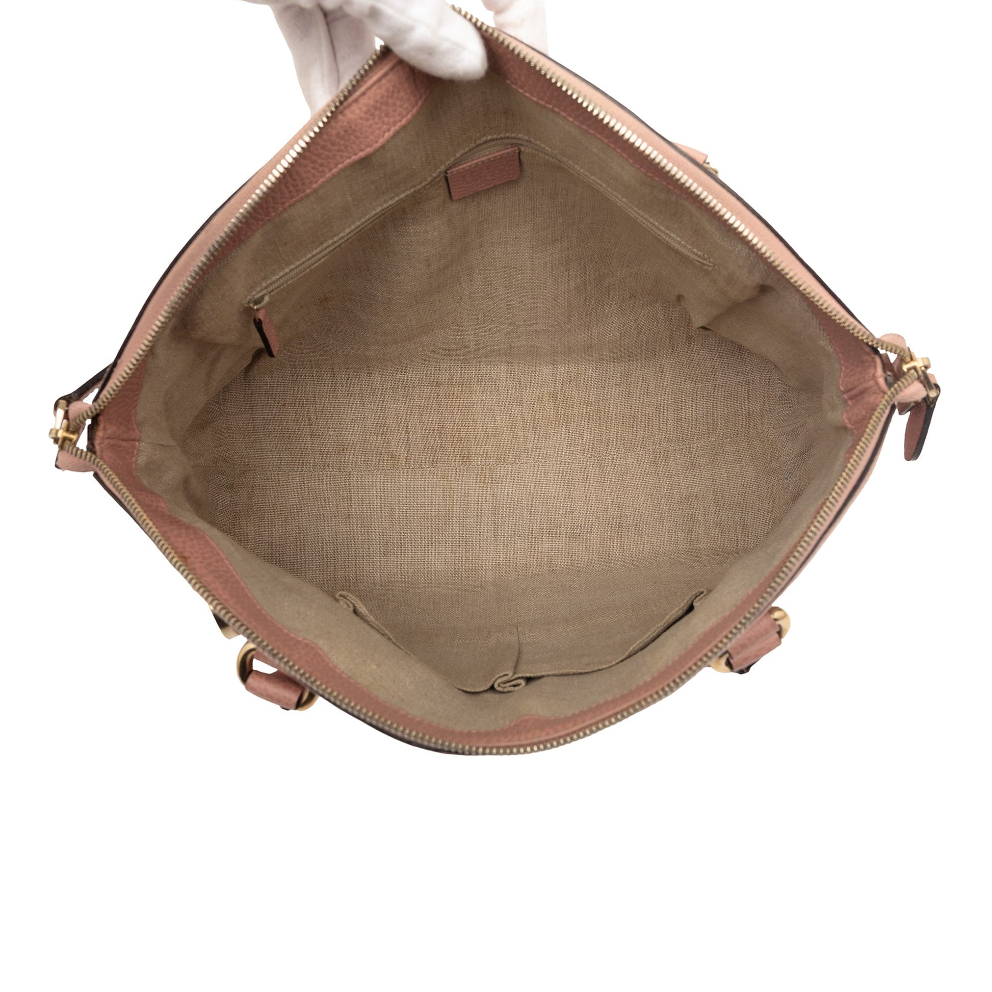 Gucci Medium Calfskin GG Charm Dome Satchel