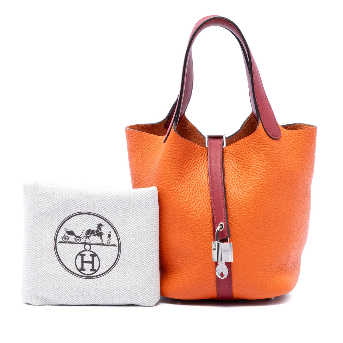 Hermès Bicolor Clemence and Swift Picotin Lock 18