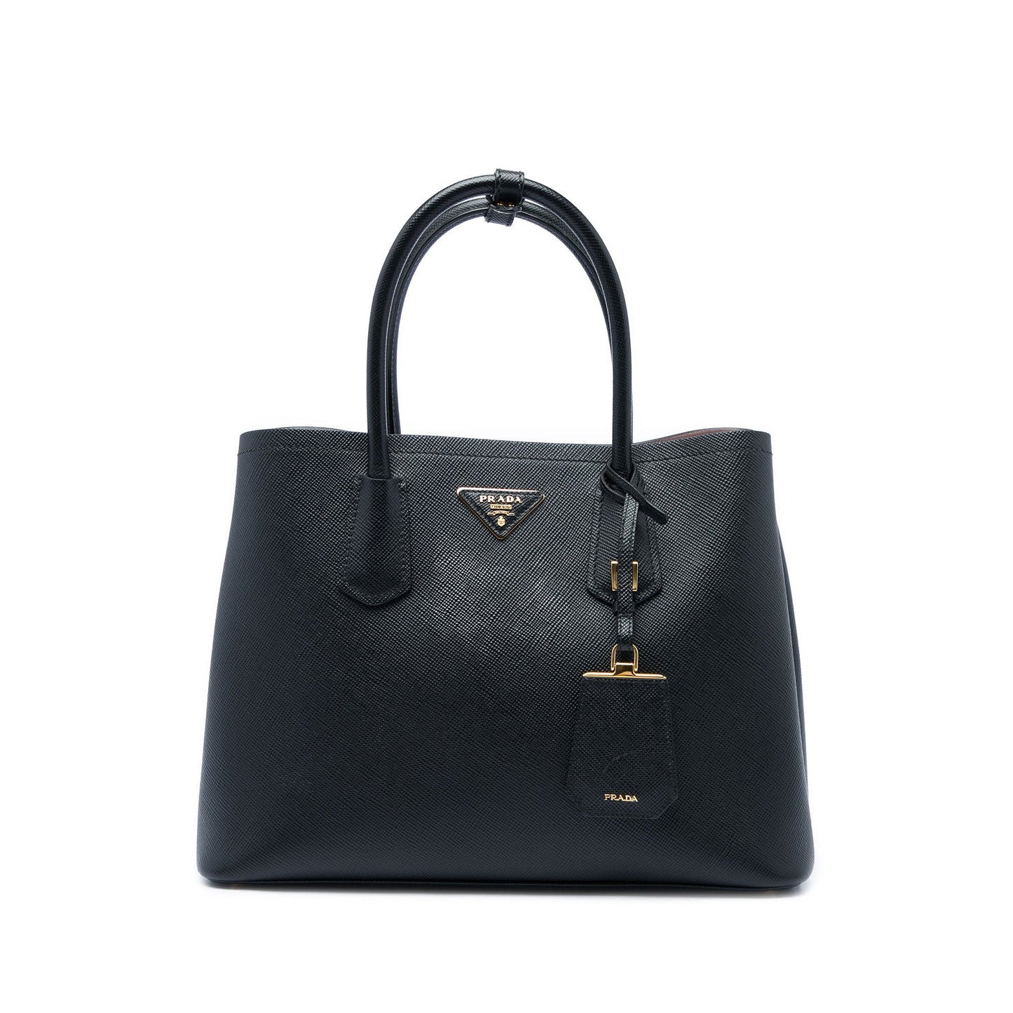 Prada Medium Saffiano Cuir Double Satchel