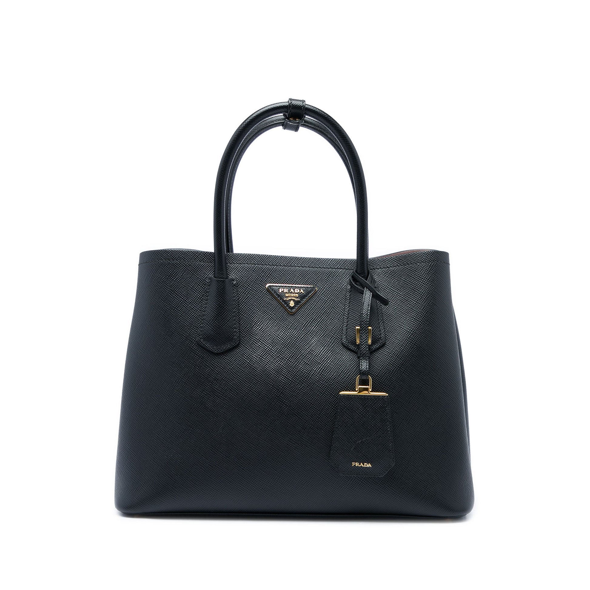 Prada Medium Saffiano Cuir Double Satchel