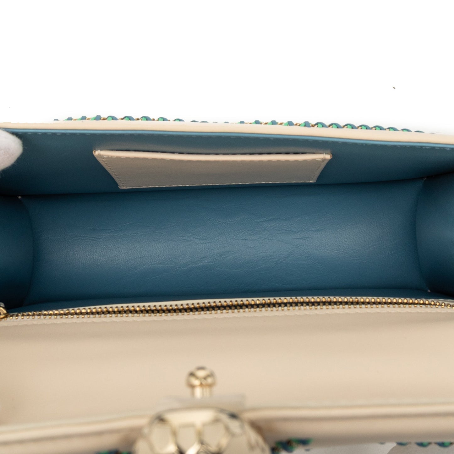 Bvlgari Leather Serpenti Forever Whipstitched Shoulder Bag