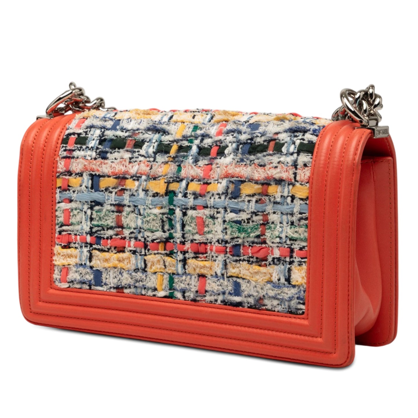 Chanel Medium Tweed and Lambskin Boy Flap