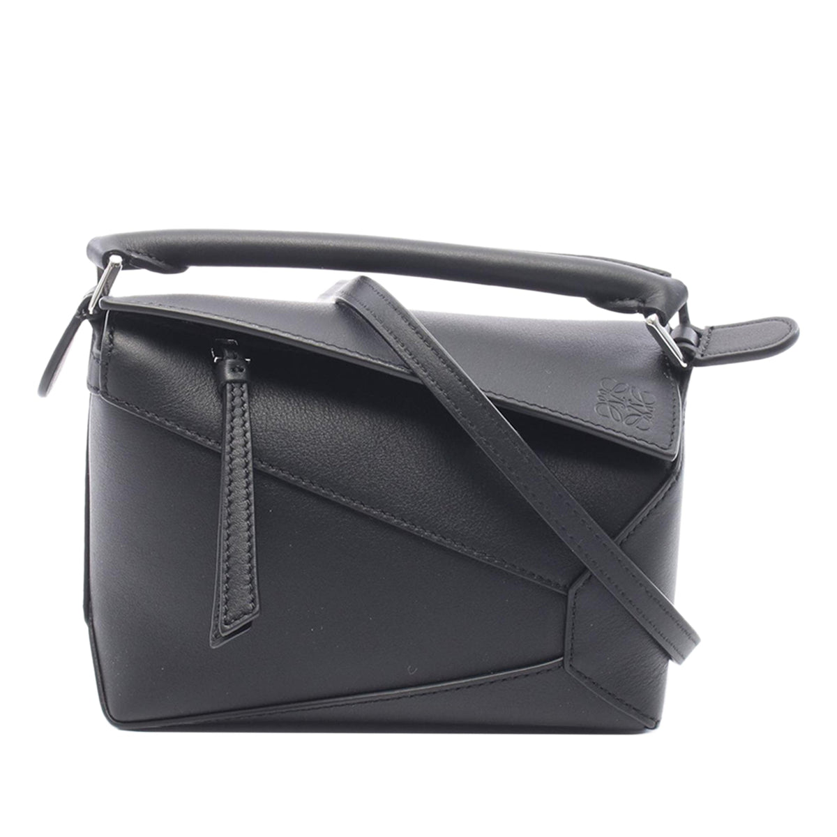 LOEWE Mini Calfskin Puzzle Edge Satchel
