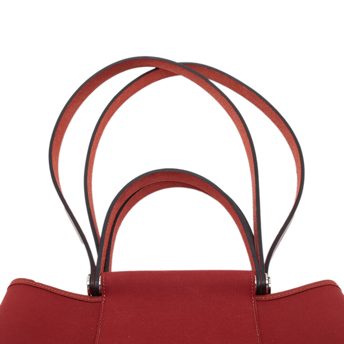 Hermès Toile Cabas Elan PM — Red