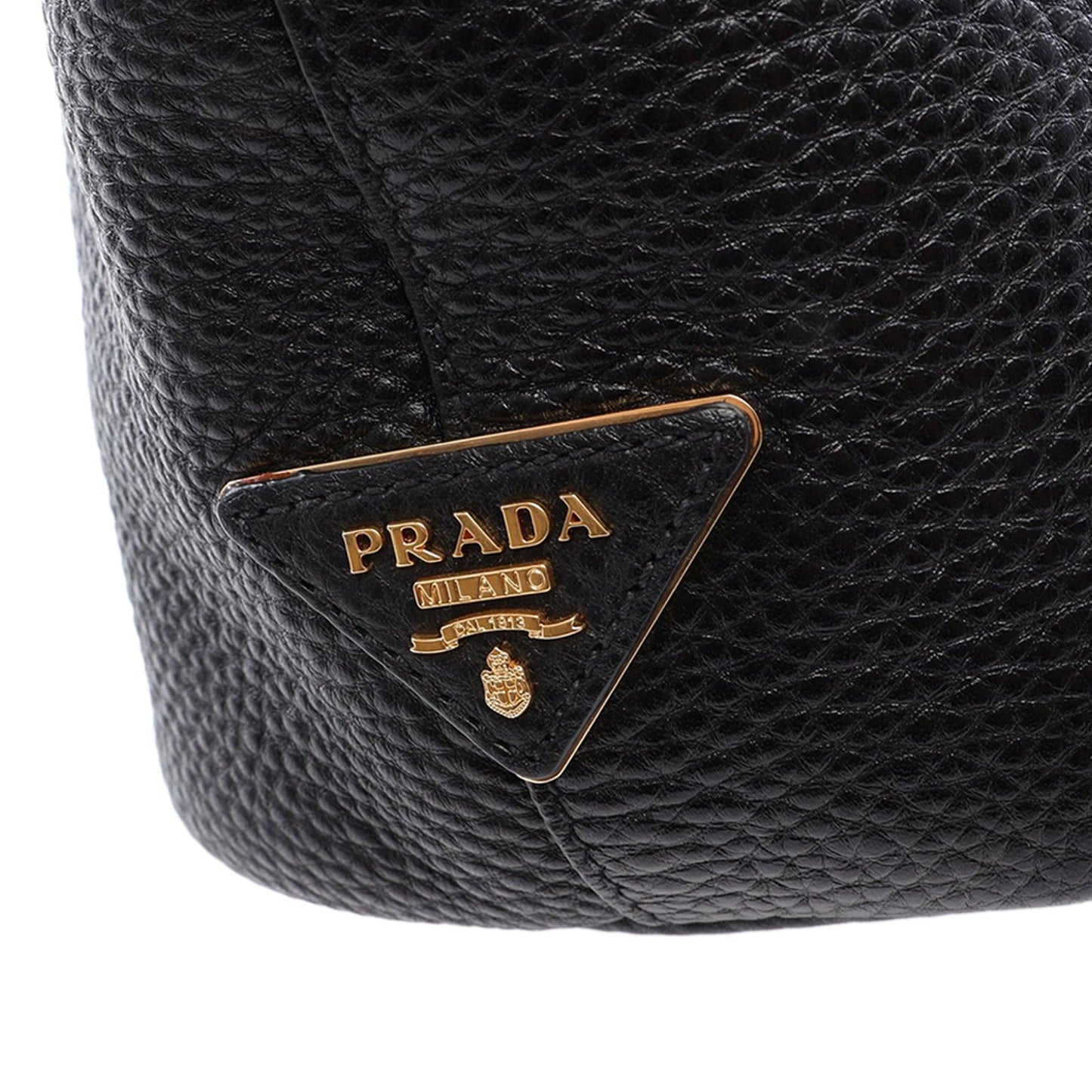 Prada Canapa Logo Vitello Daino Hobo