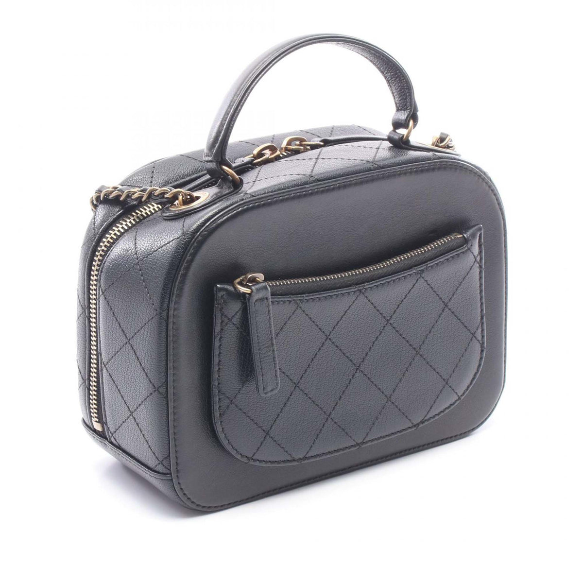 Chanel Goatskin and Quilted Calfskin Coco Curve Vanity Case