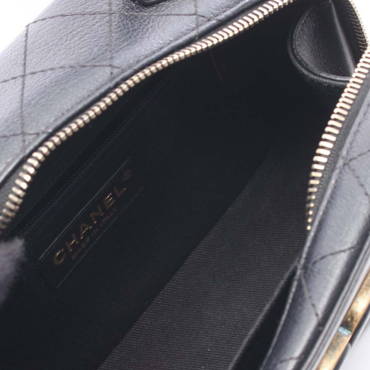 Chanel Goatskin and Quilted Calfskin Coco Curve Vanity Case
