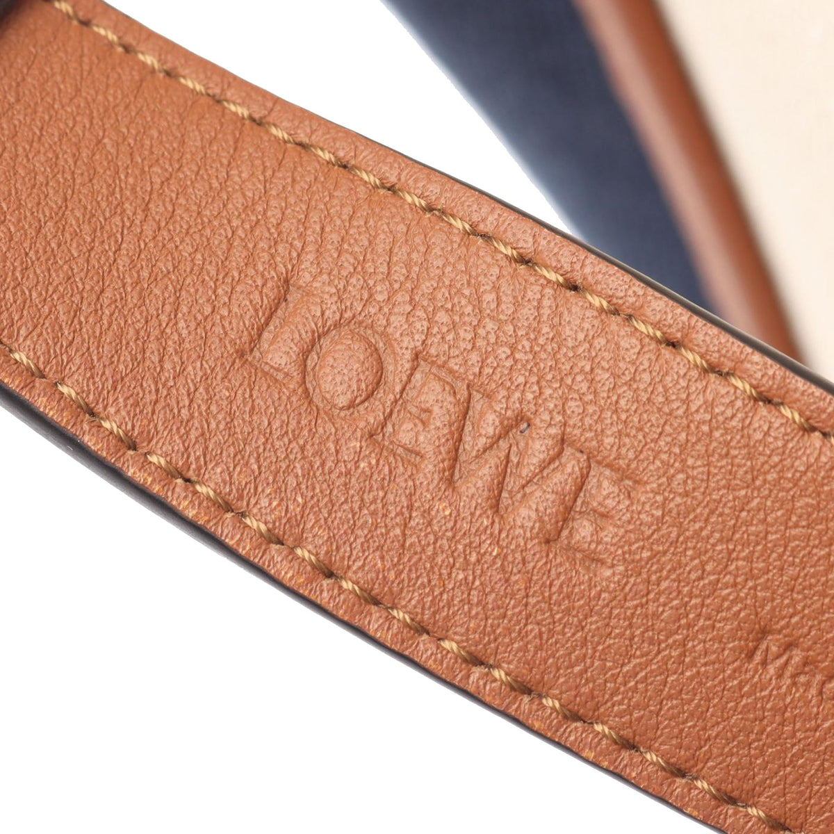 LOEWE Canvas and Leather Anagram Hobo Bag