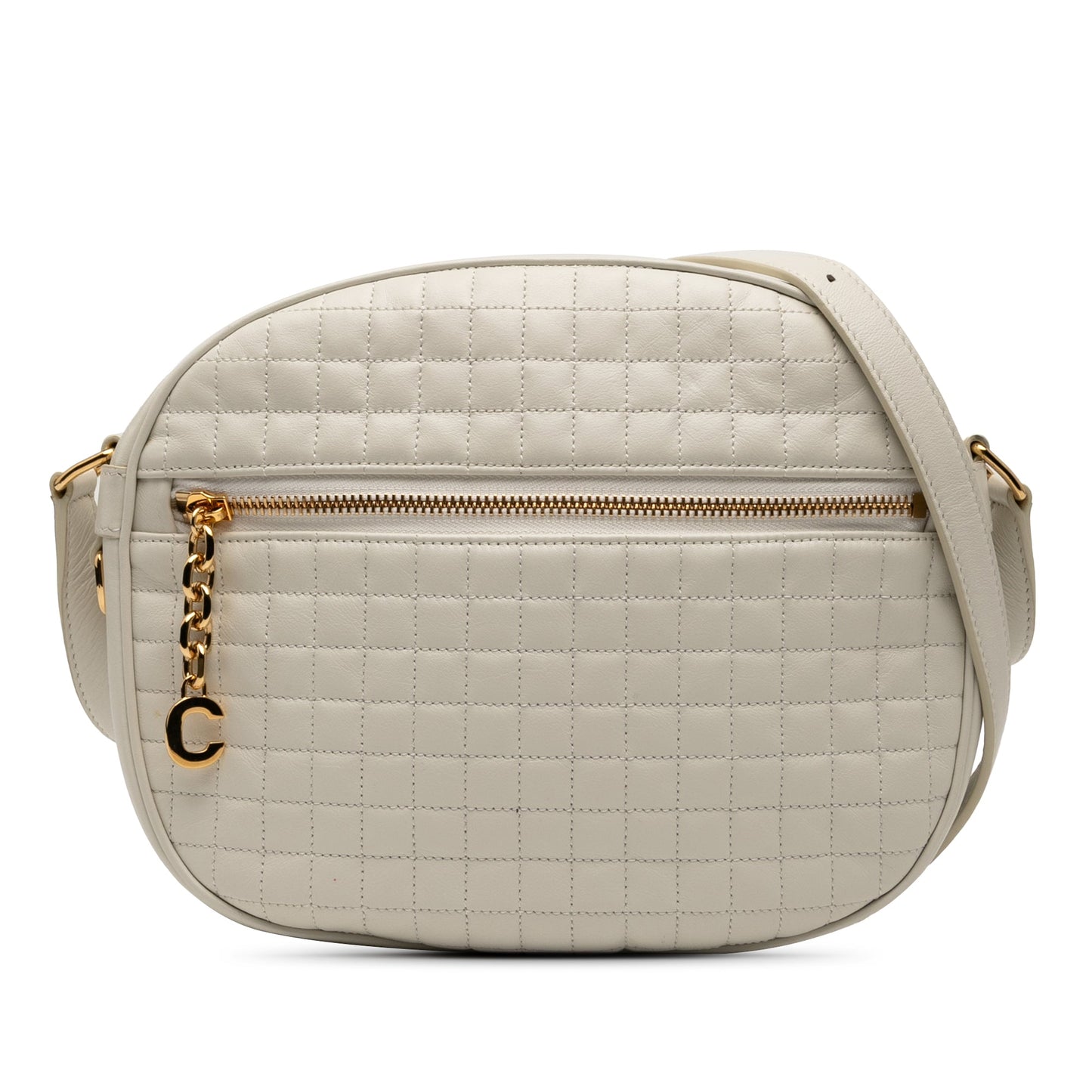 Celine Quilted Calfskin C Charm Crossbody