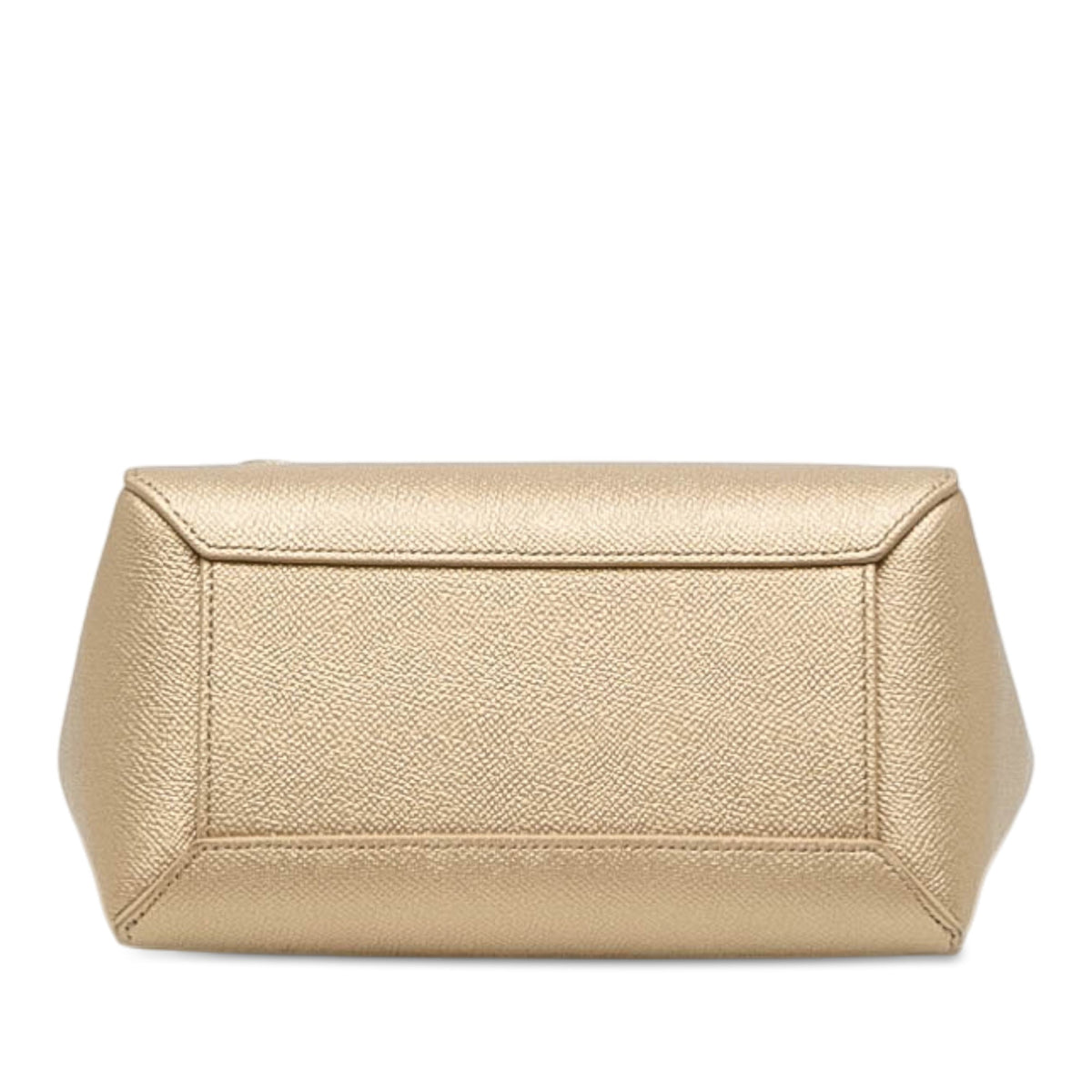 Celine Nano Grained Calfskin Belt Bag — Gold