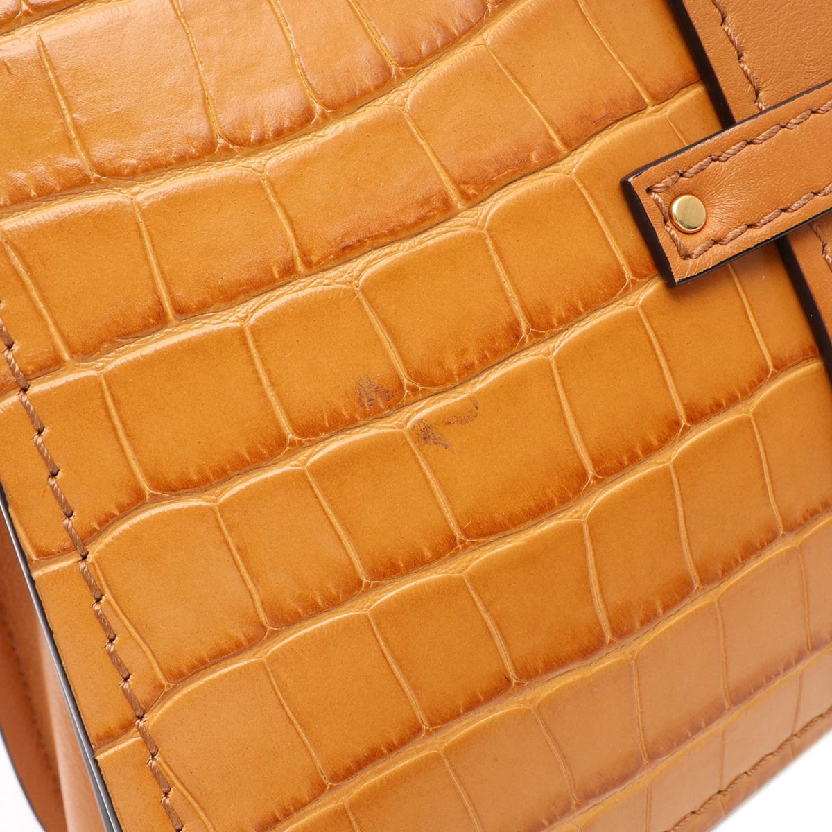 Chloé Crocodile Embossed Aby Satchel