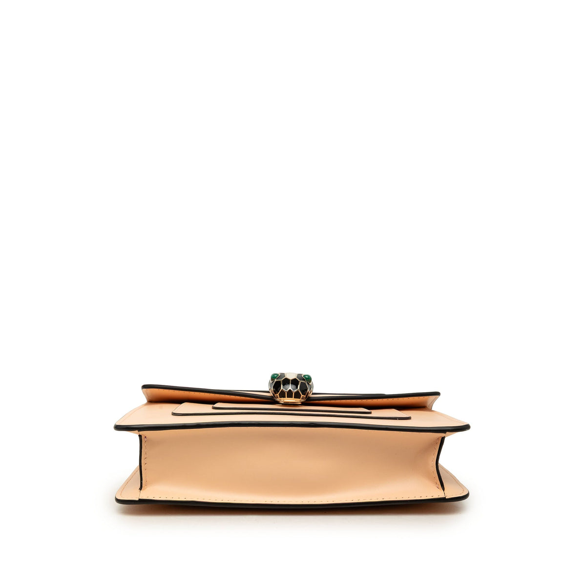 Bvlgari Small Leather Square Serpenti Forever Chain Crossbody