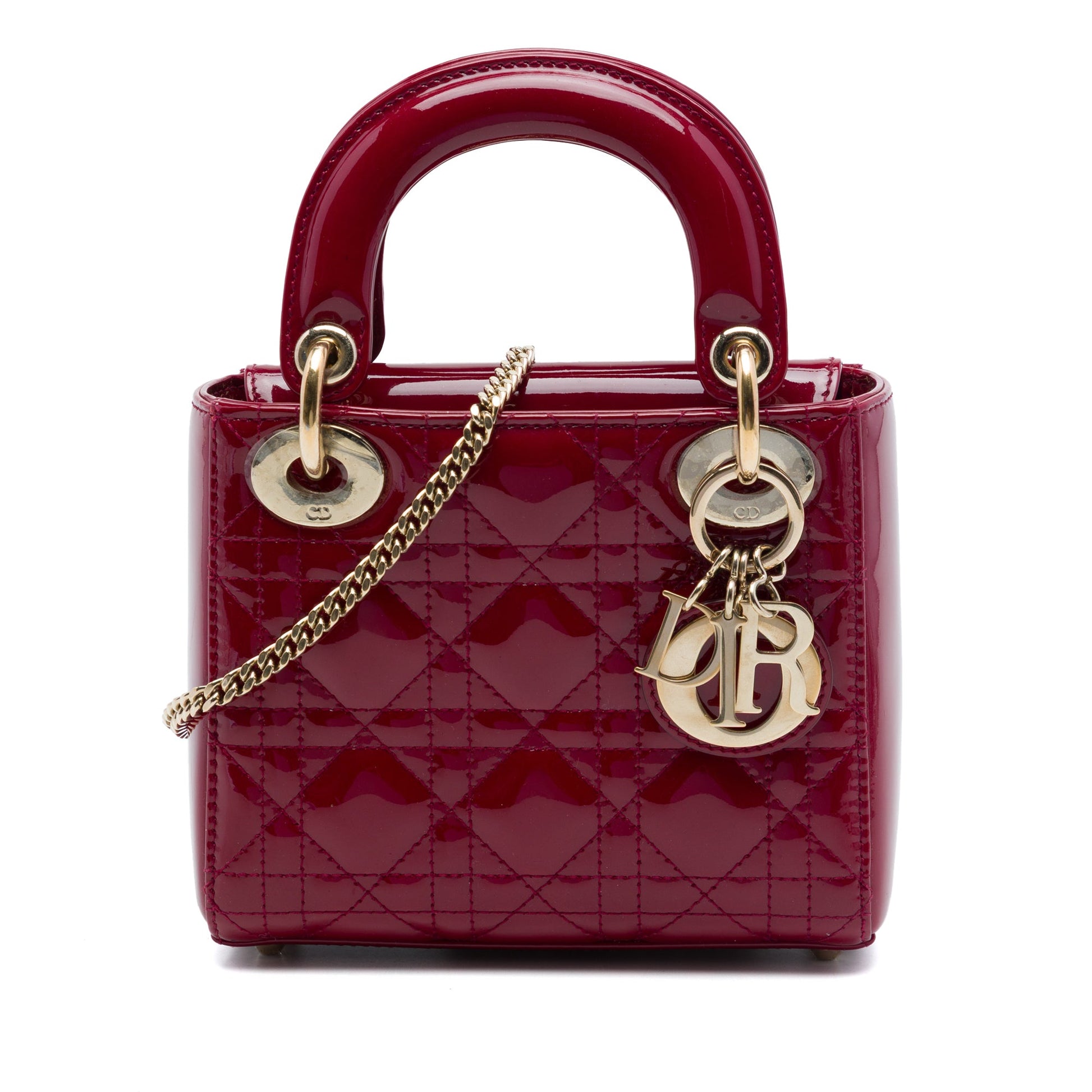 Dior Mini Patent Cannage Lady Dior