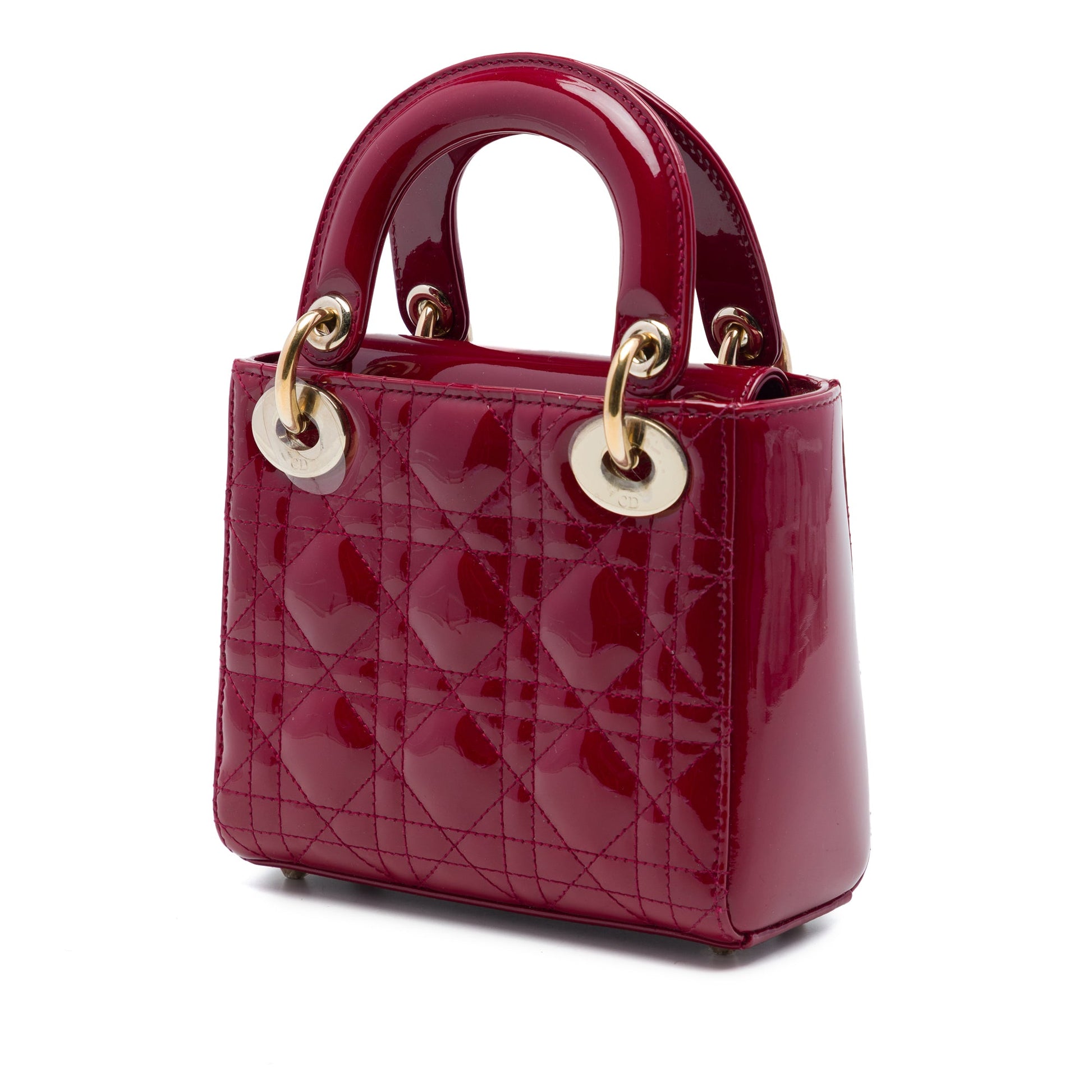 Dior Mini Patent Cannage Lady Dior