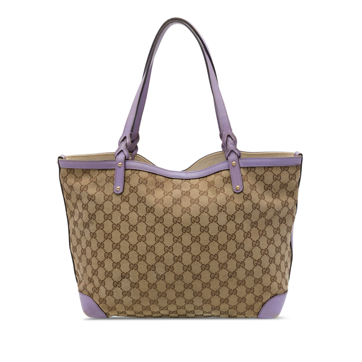 Gucci Medium GG Canvas Craft Tote — Beige