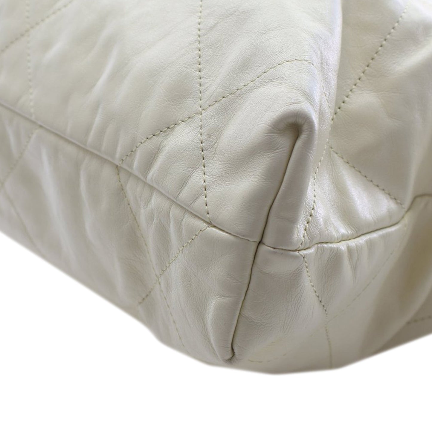 Small Quilted Shiny Calfskin 22 Handbag