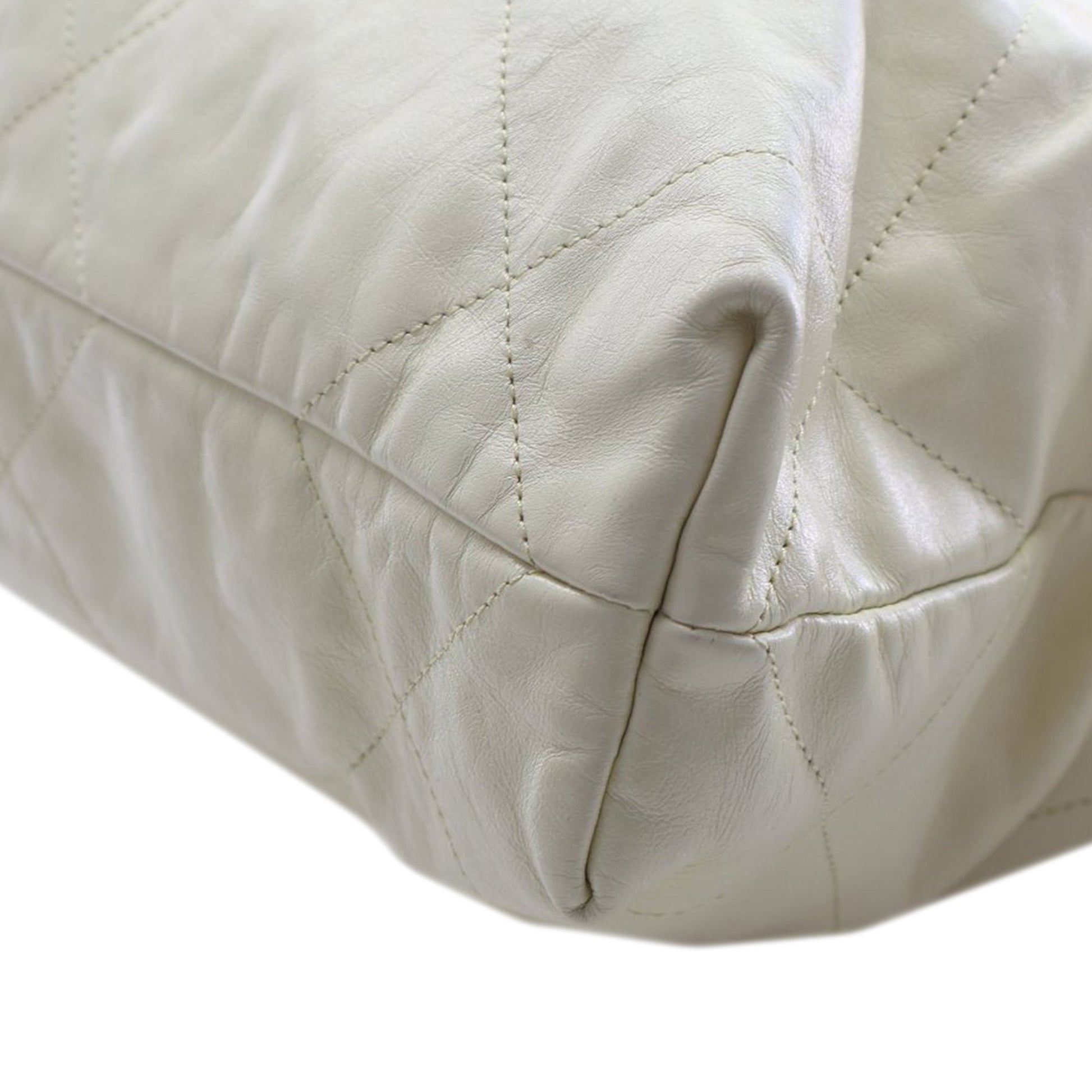Small Quilted Shiny Calfskin 22 Handbag