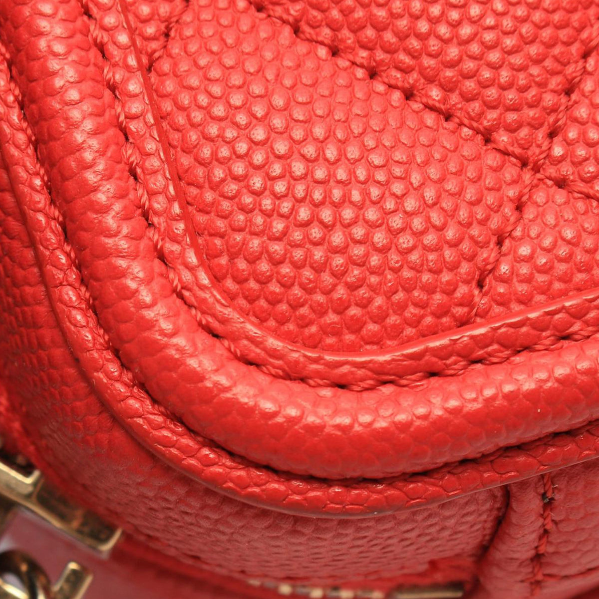 Chanel Small Caviar Filigree Vanity Case