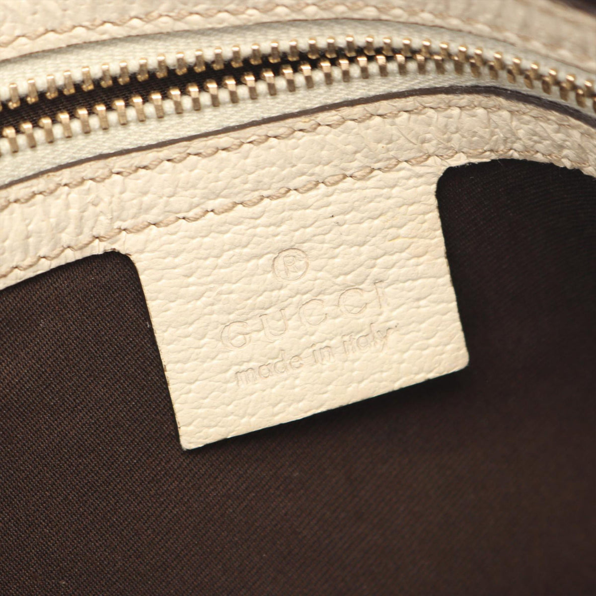 Gucci GG Canvas Charmy Tote — Beige