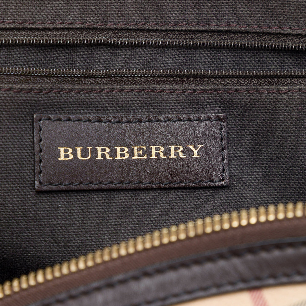 Burberry Medium Haymarket Check Coated Canvas Orchard Bowling Bag