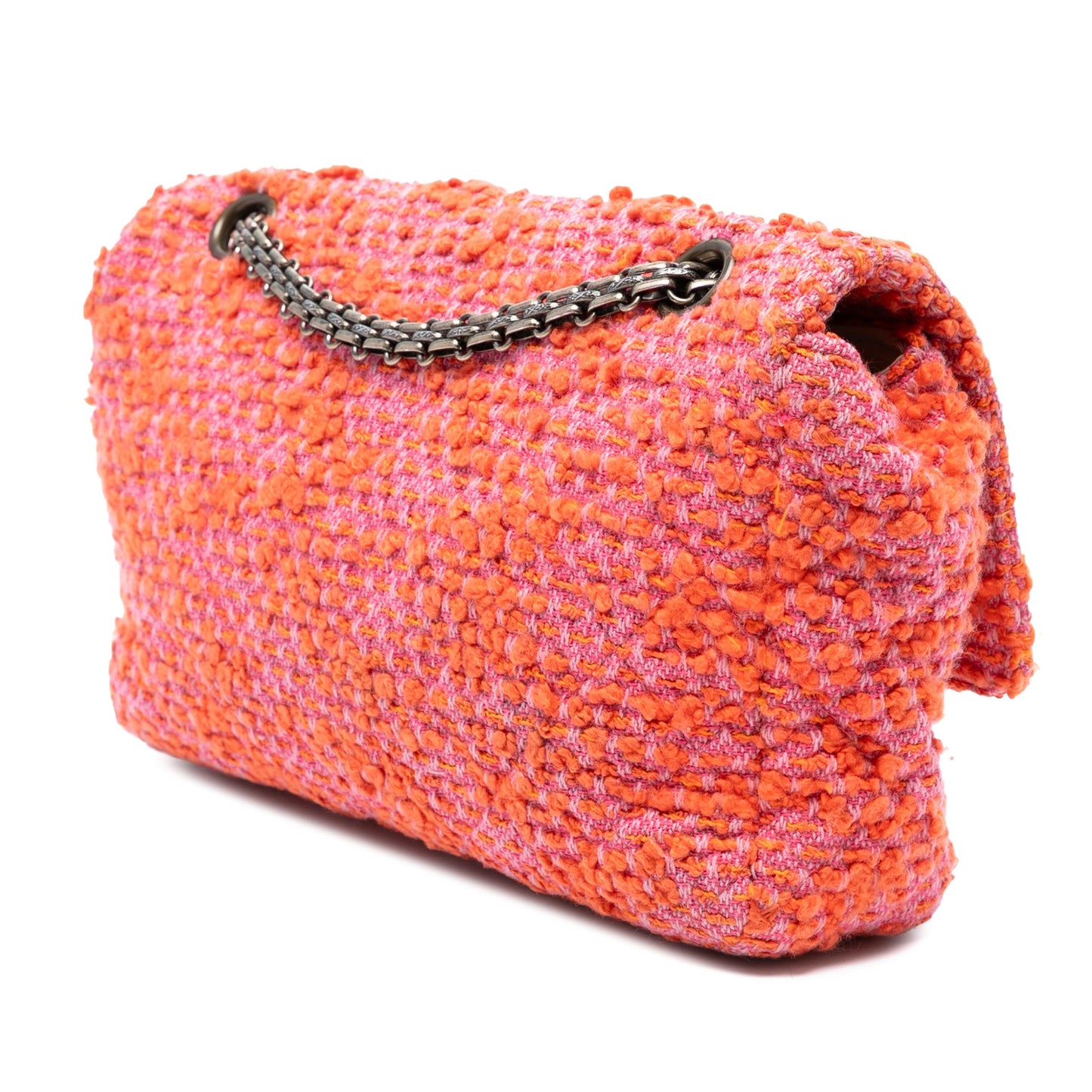 Chanel CC Quilted Tweed Flap