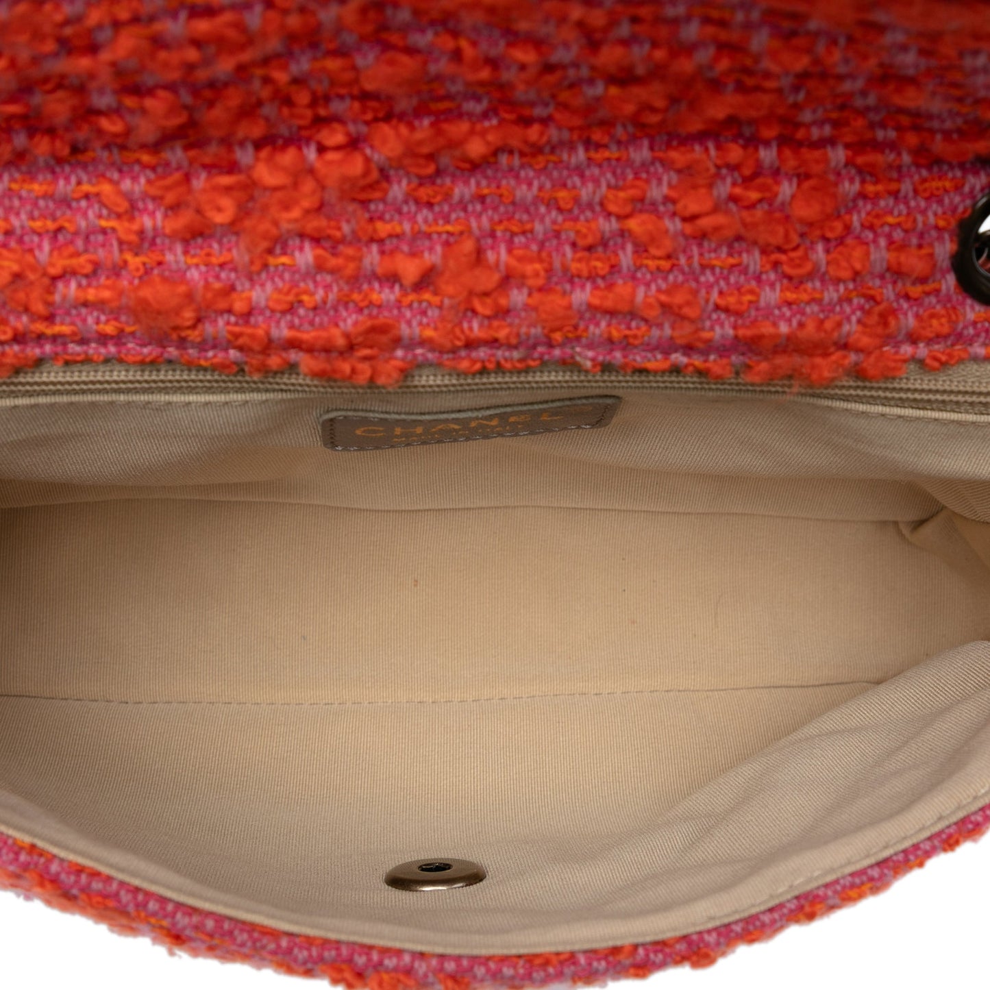 Chanel CC Quilted Tweed Flap
