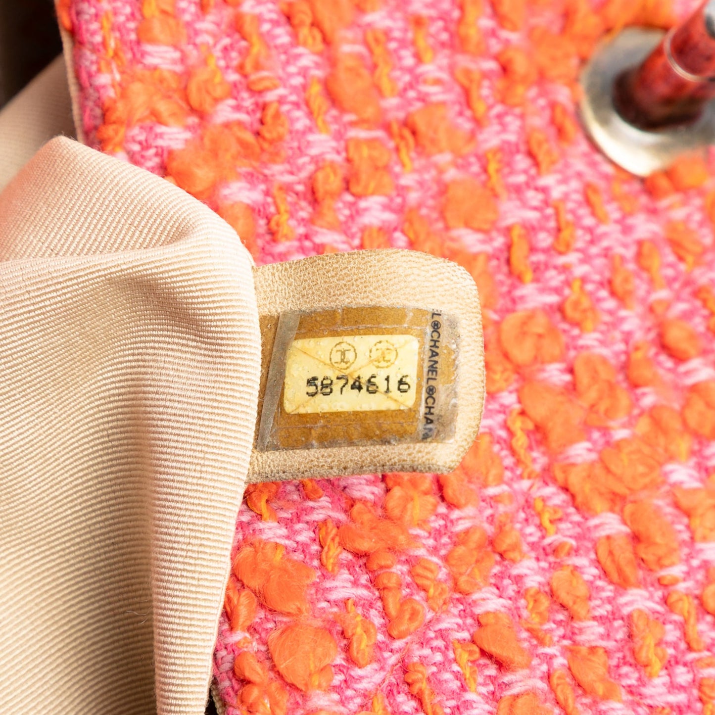 Chanel CC Quilted Tweed Flap