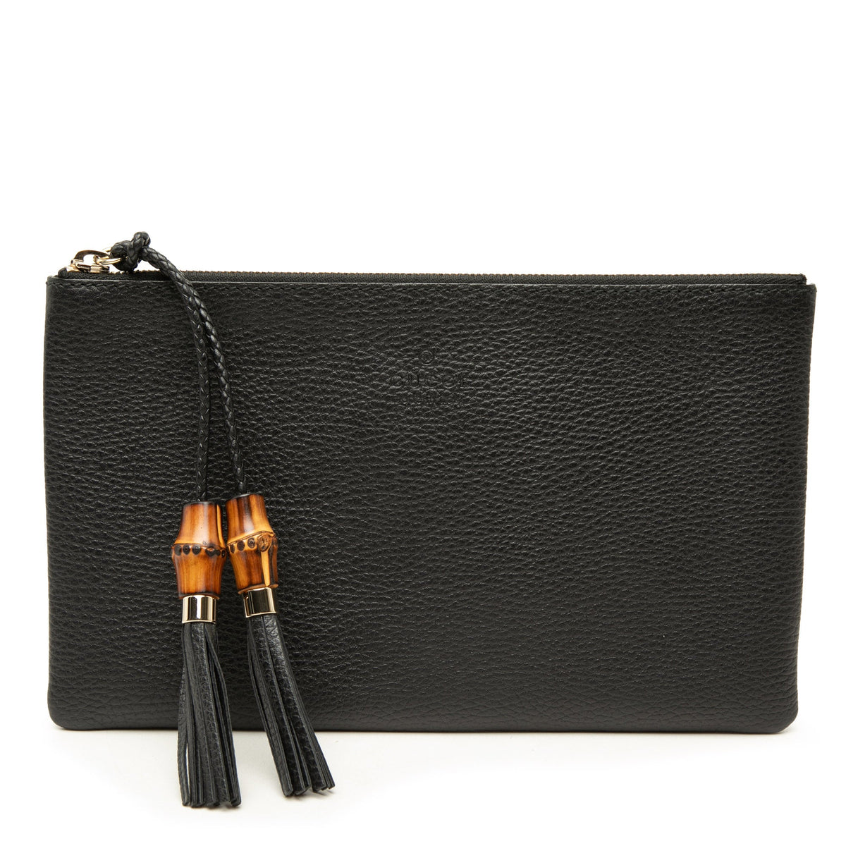 Gucci Calfskin Bamboo Clutch