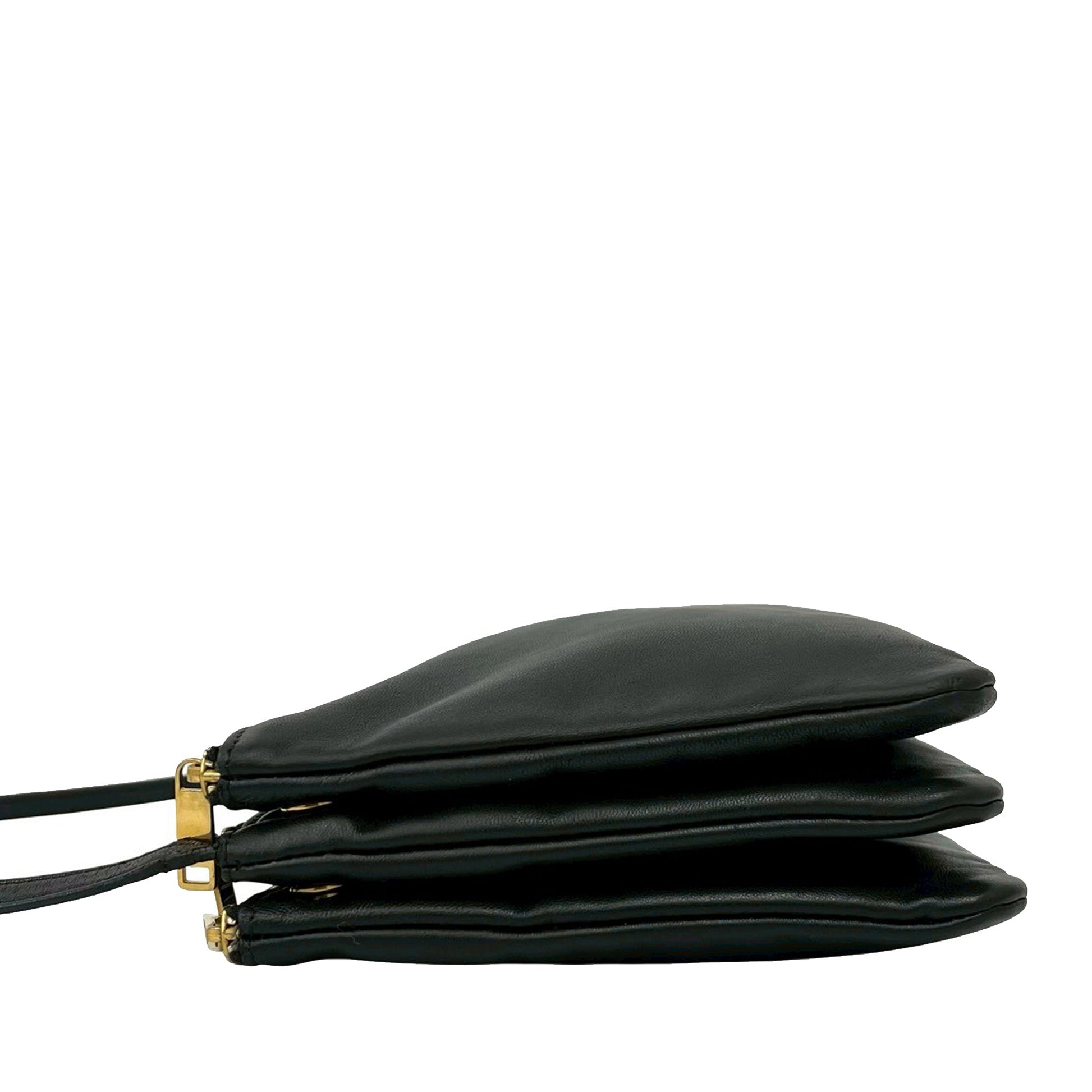 Celine Large Lambskin Trio Crossbody