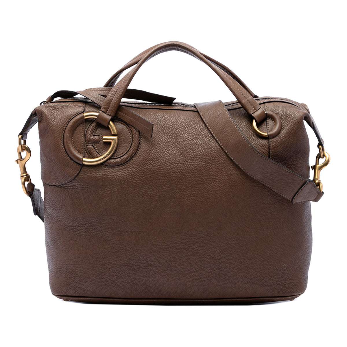 Gucci Calfskin Twill Satchel