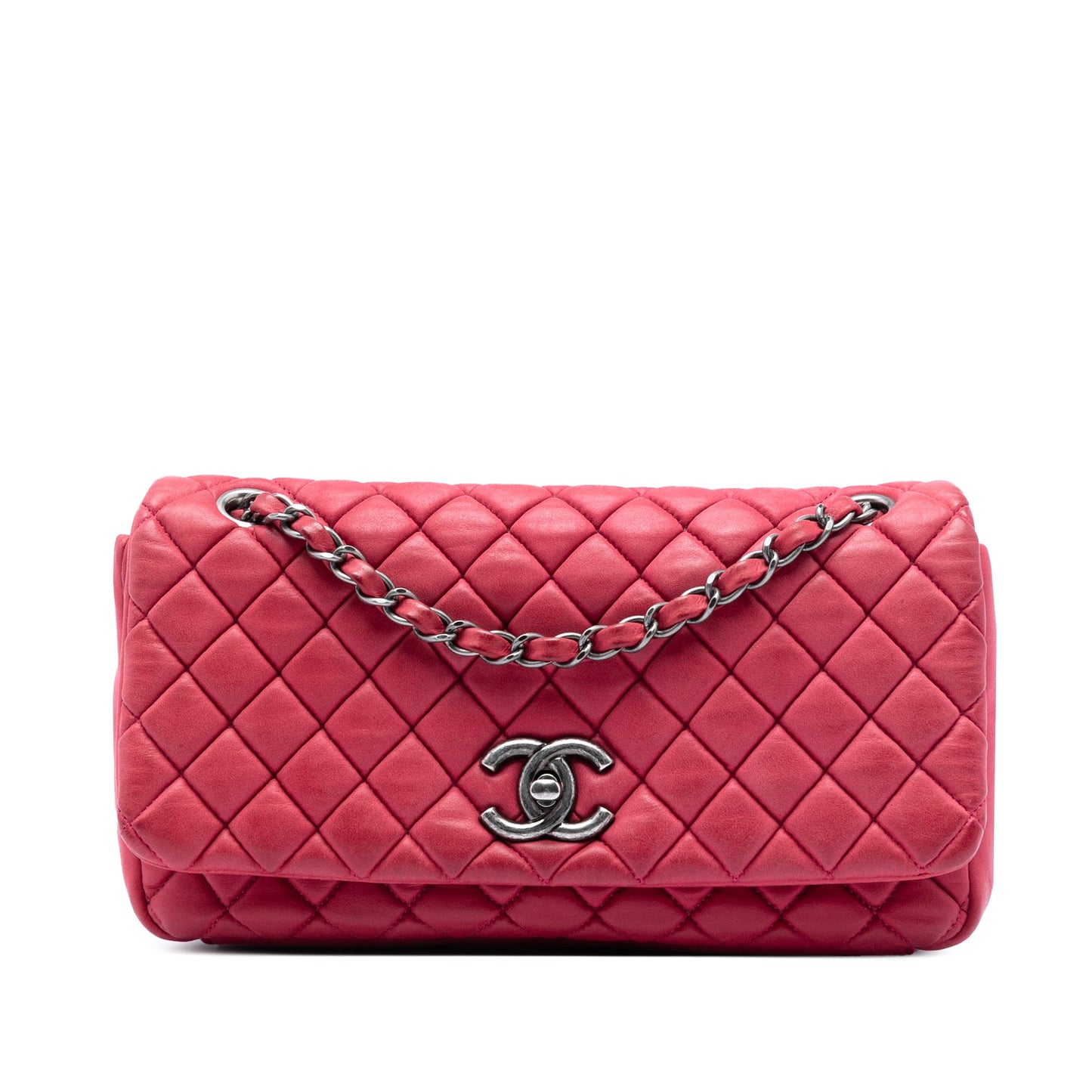Chanel Small Quilted Iridescent Calfskin New Bubble Flap