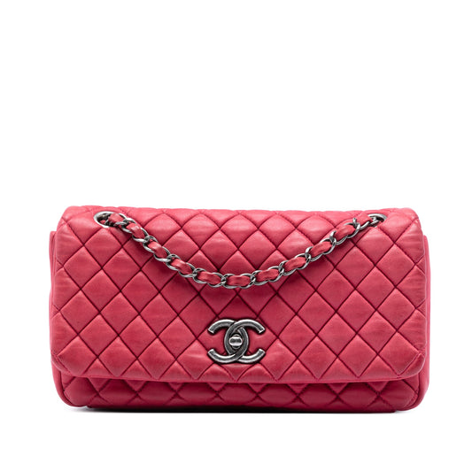 Chanel Small Quilted Iridescent Calfskin New Bubble Flap
