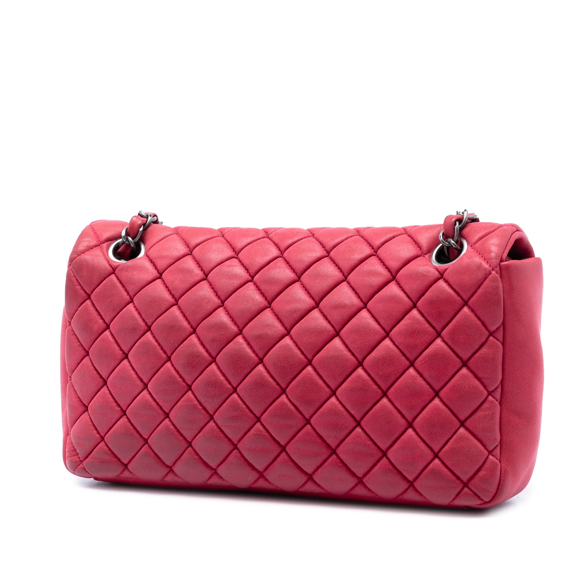 Chanel Small Quilted Iridescent Calfskin New Bubble Flap