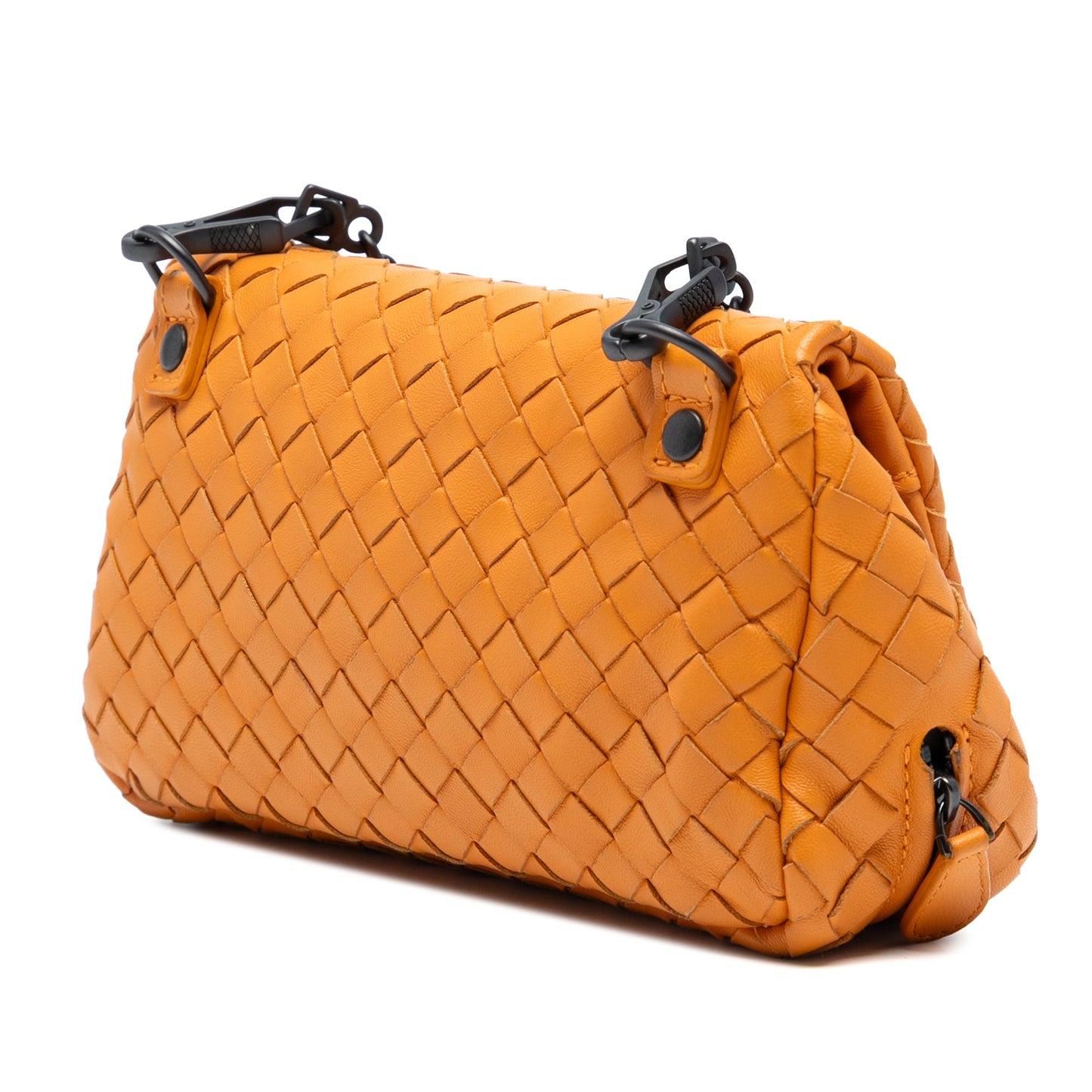 Mini Nappa Intrecciato Expandable Chain Flap Crossbody