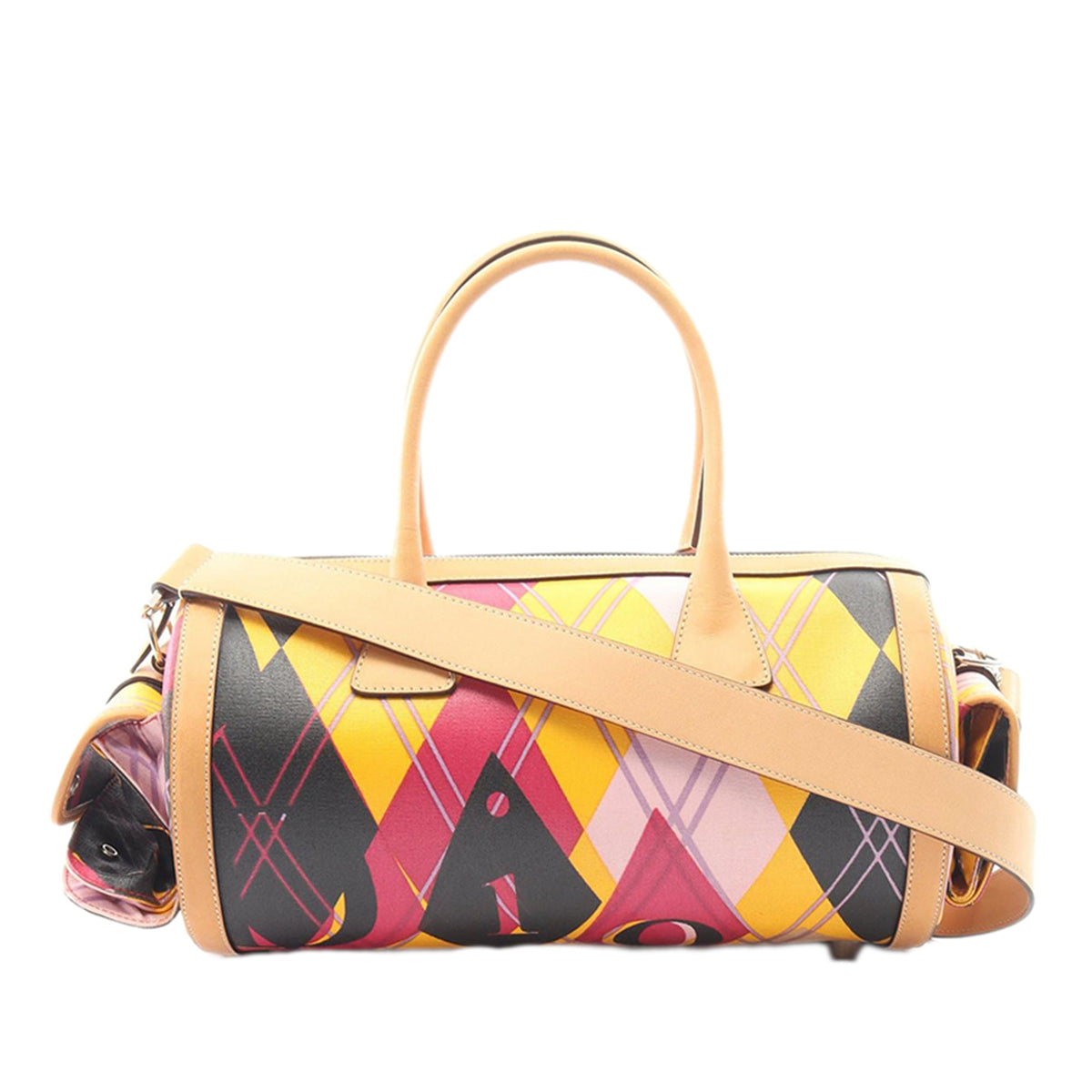 Dior Printed Coated Canvas Satchel