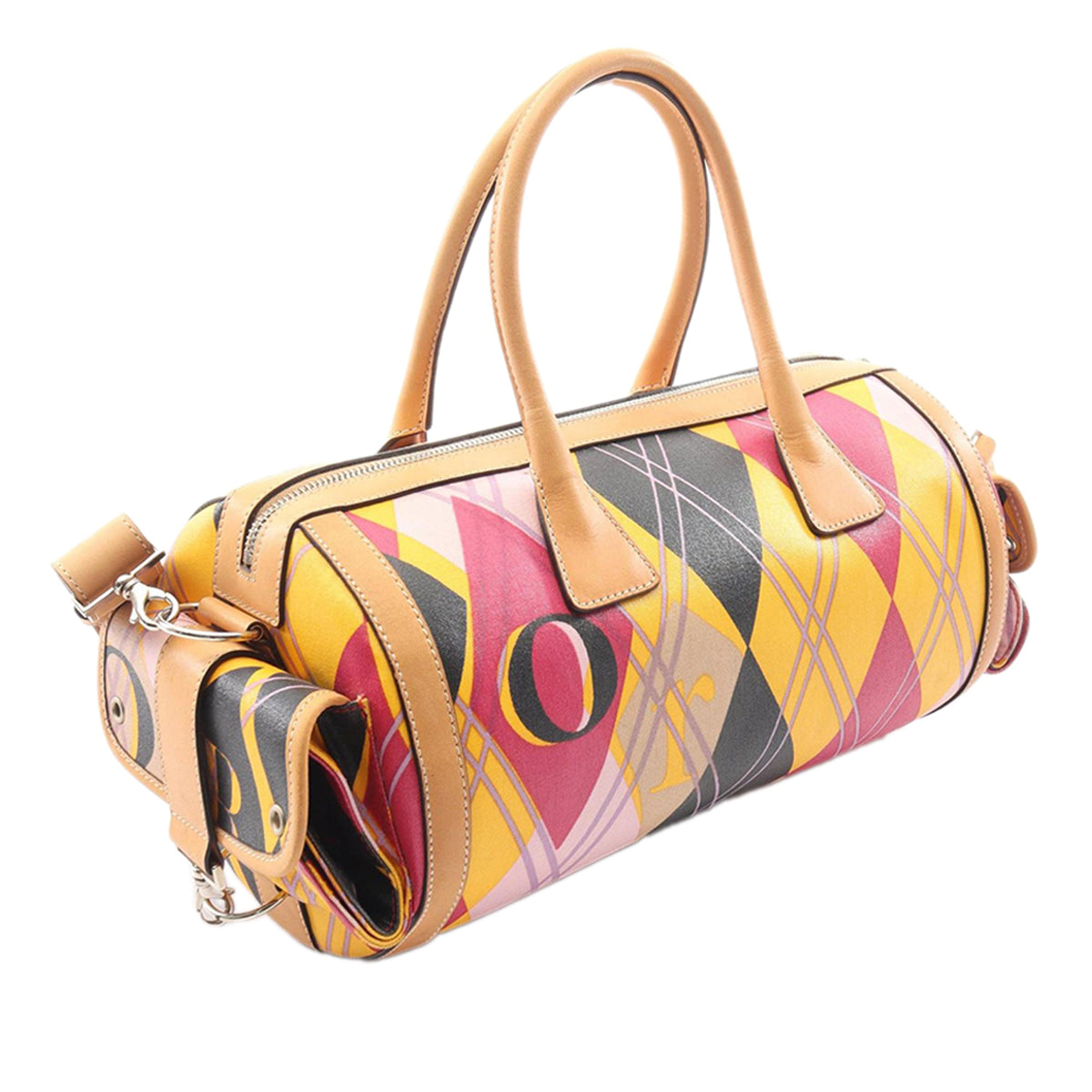 Dior Printed Coated Canvas Satchel