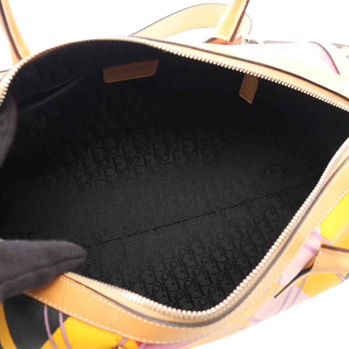 Dior Printed Coated Canvas Satchel