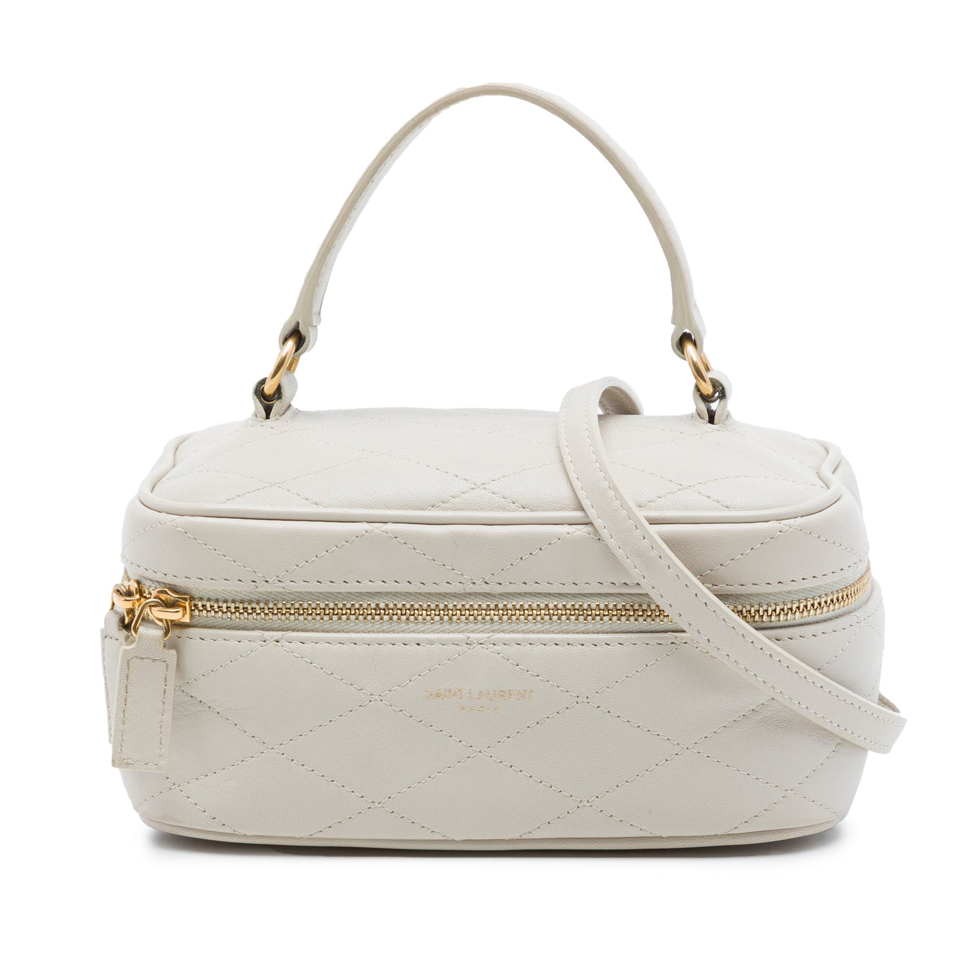 Saint Laurent Mini Quilted Lambskin Gaby Vanity Bag