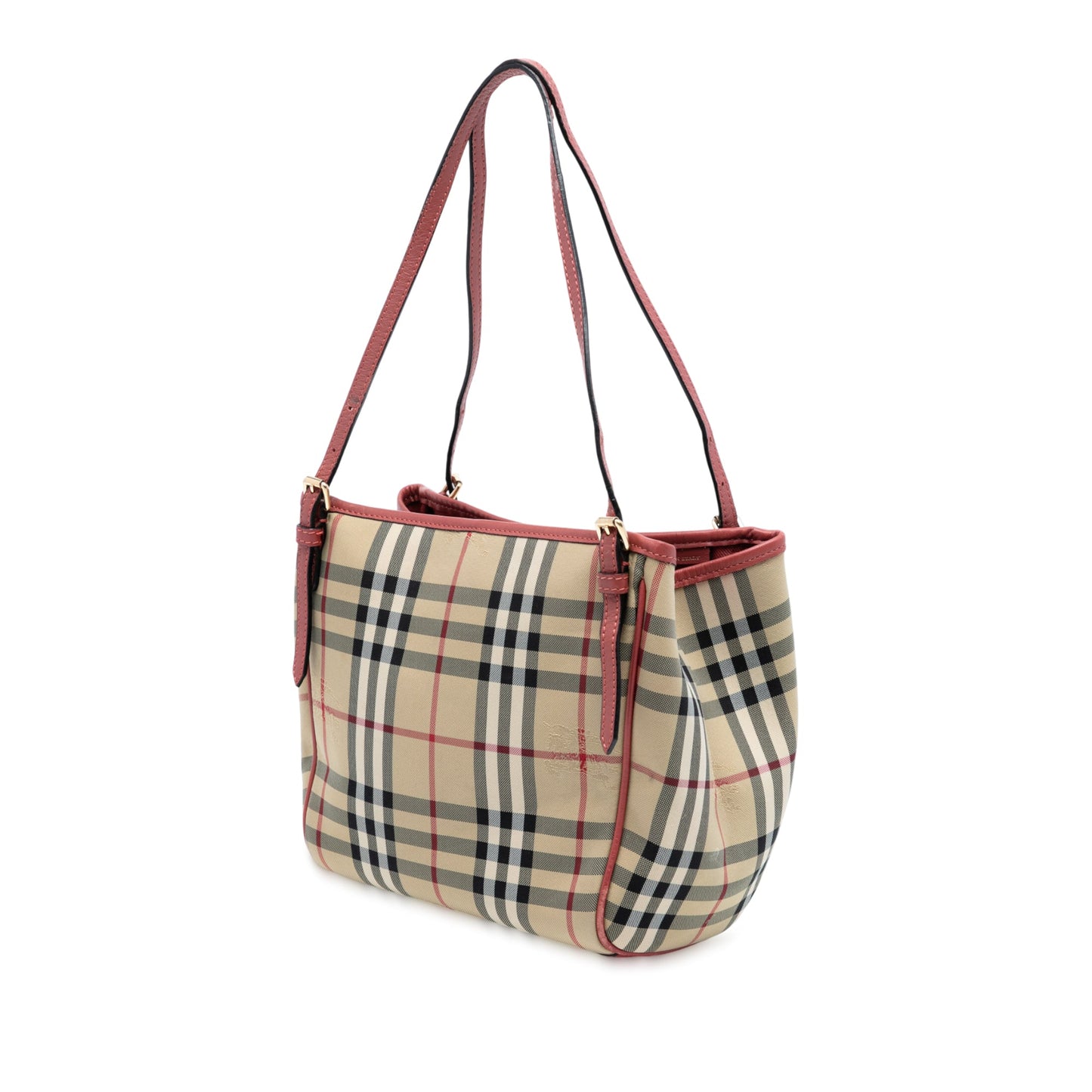 Burberry Small Haymarket Check Canvas Canterbury Tote