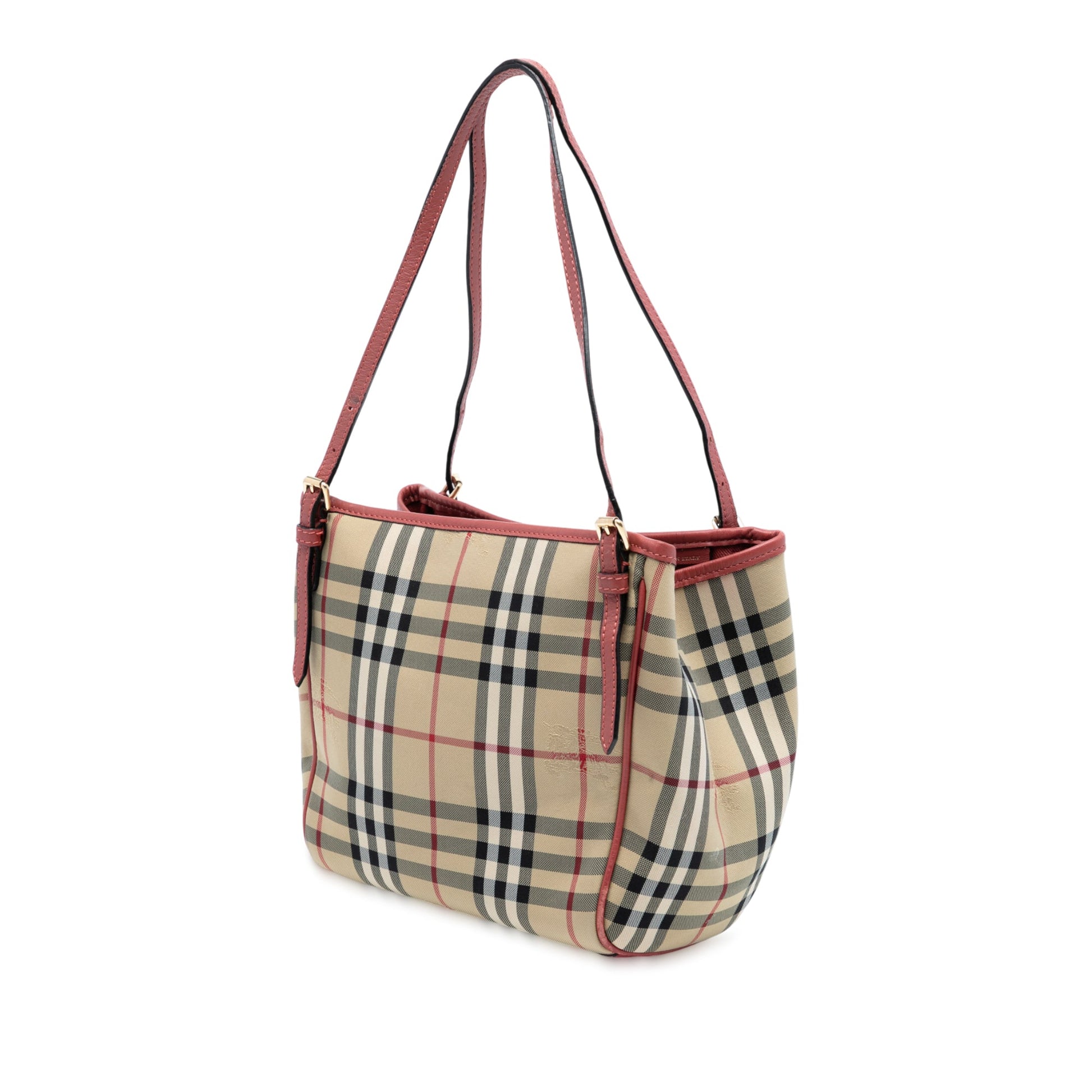 Burberry Small Haymarket Check Canvas Canterbury Tote