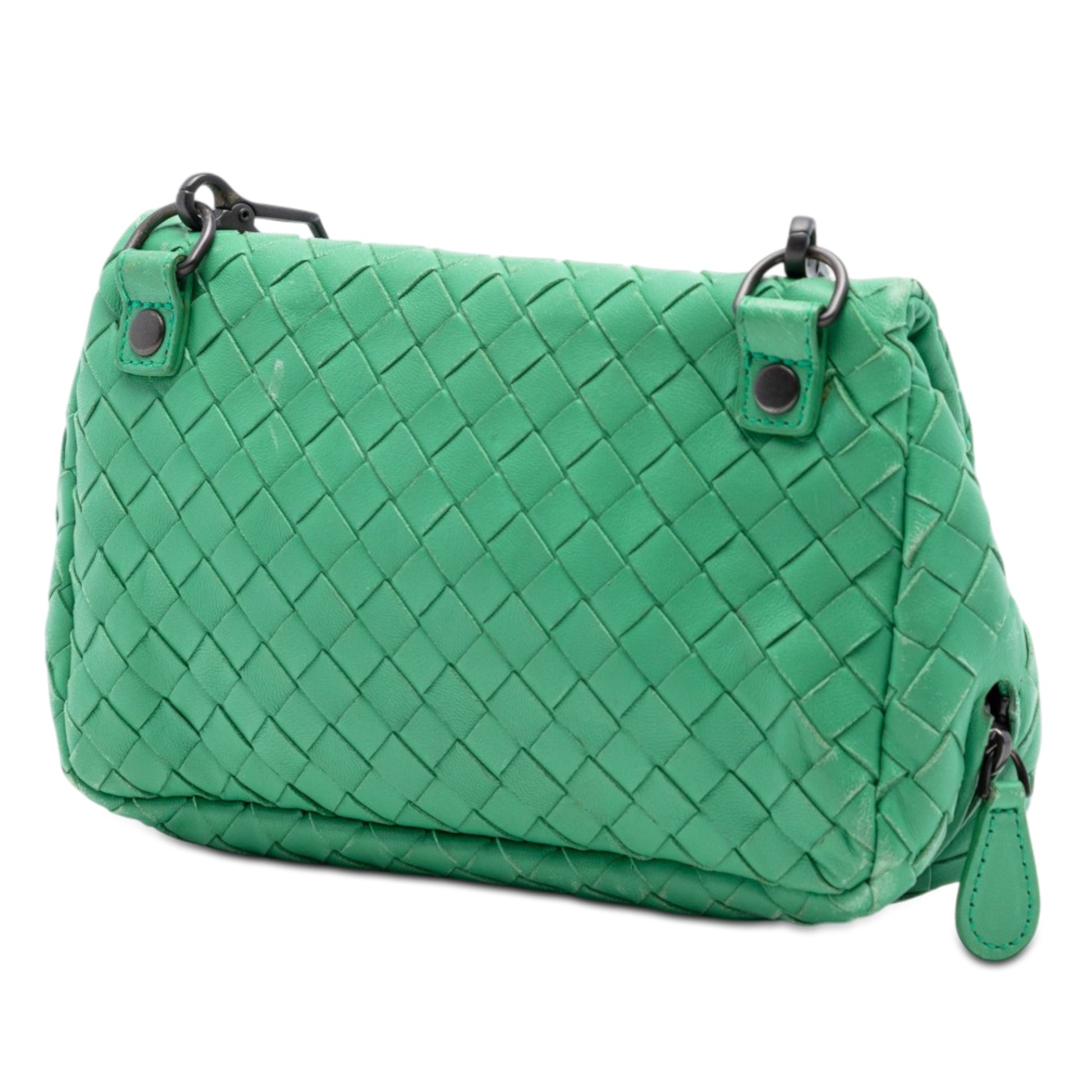 Bottega Veneta Mini Nappa Intrecciato Expandable Chain Flap Crossbody