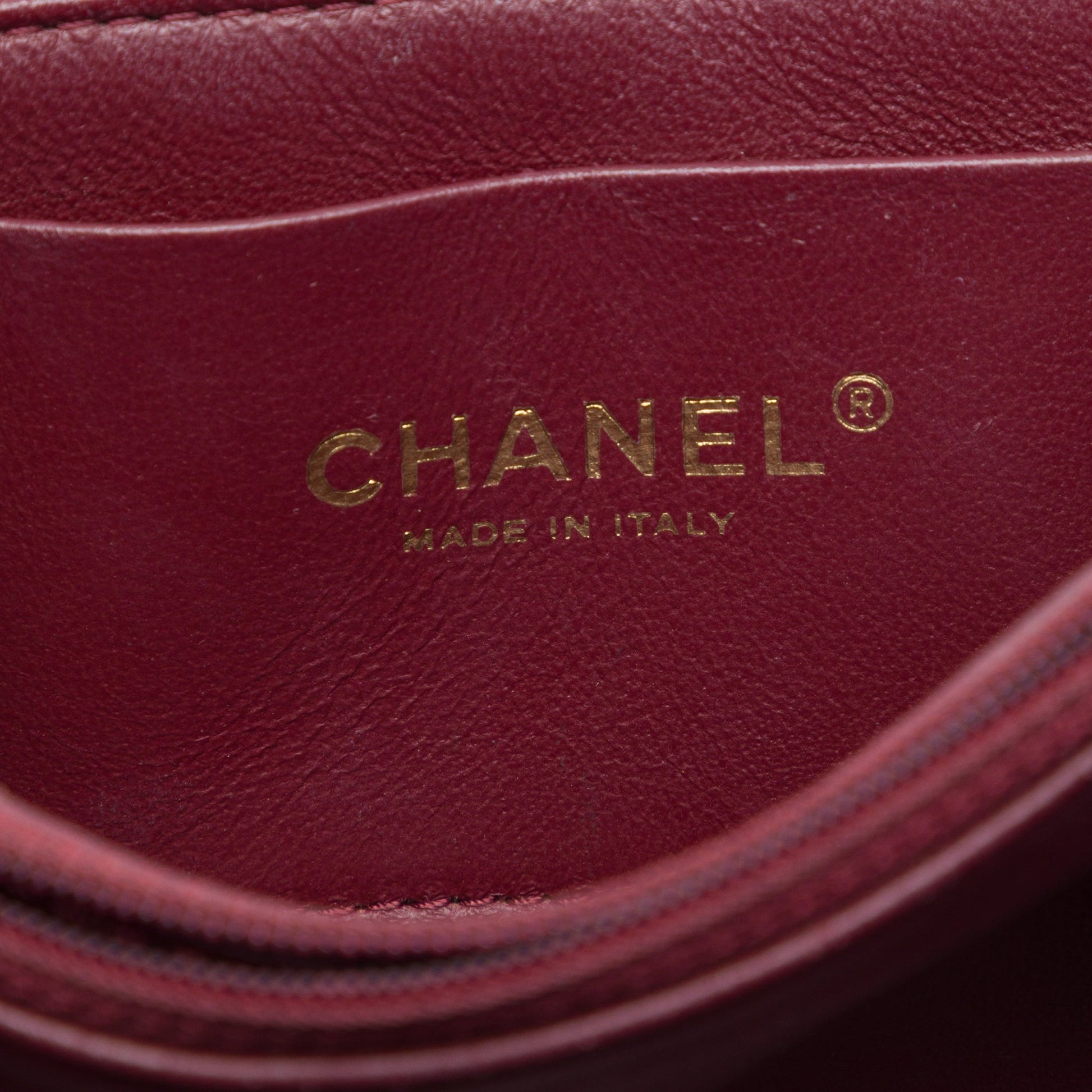 Chanel CC Quilted Crackled Glazed Calfskin Accordion Flap