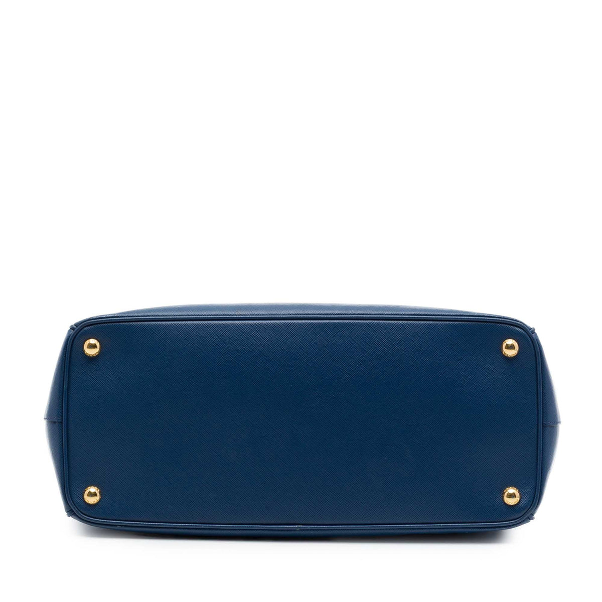 Prada Large Saffiano Lux Galleria Double Zip Tote — Blue