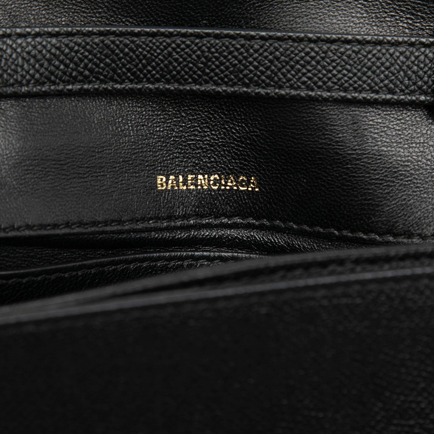 Balenciaga Grained Calfskin Logo Ville Day Crossbody XS