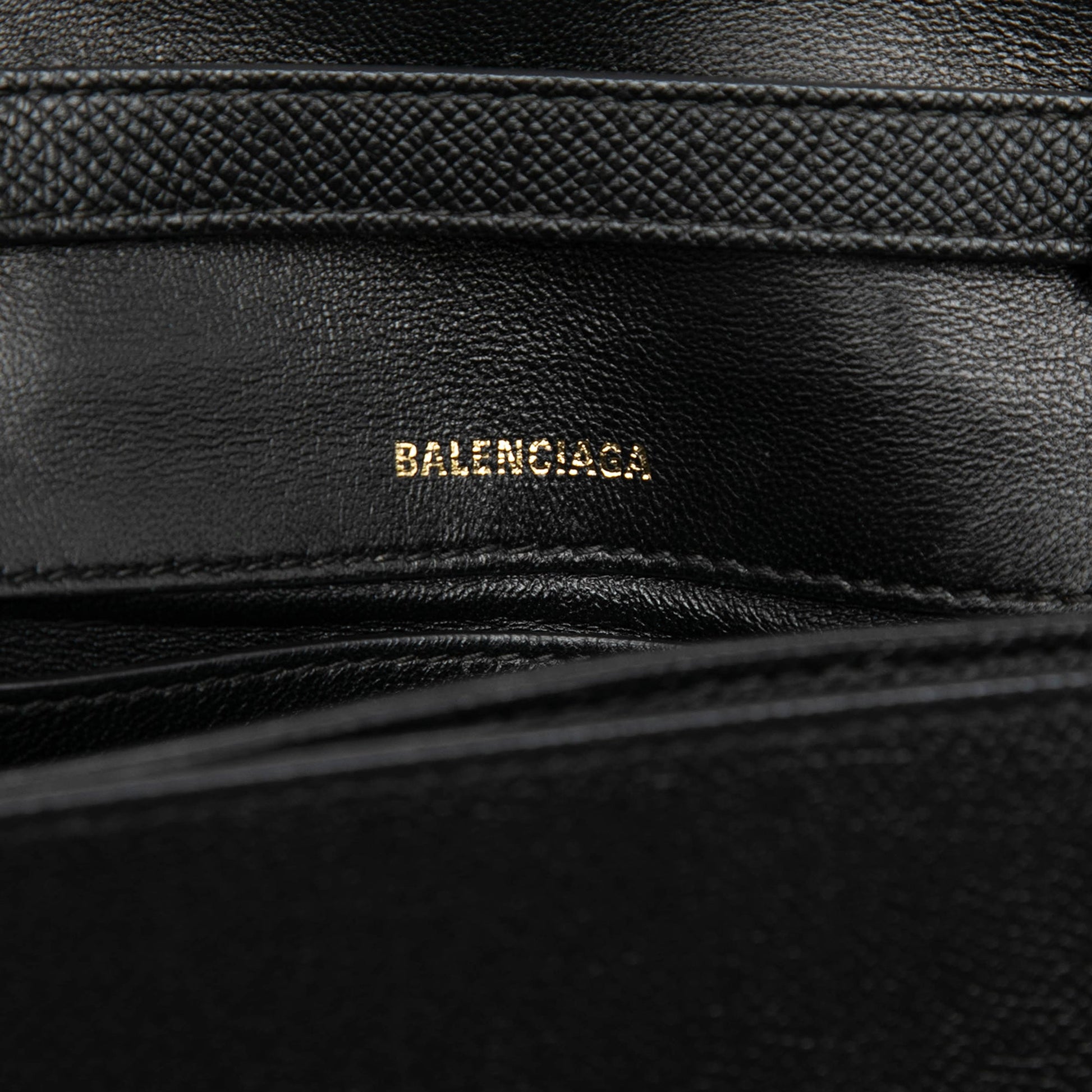 Balenciaga Grained Calfskin Logo Ville Day Crossbody XS