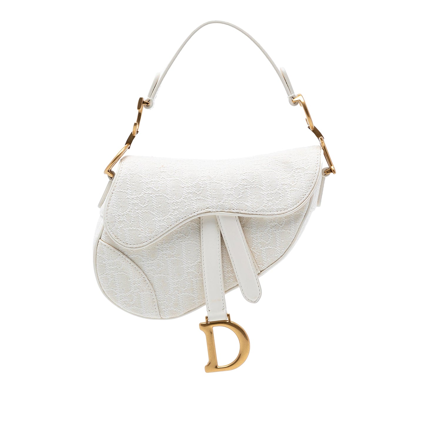 Dior Mini Oblique Canvas Saddle Bag