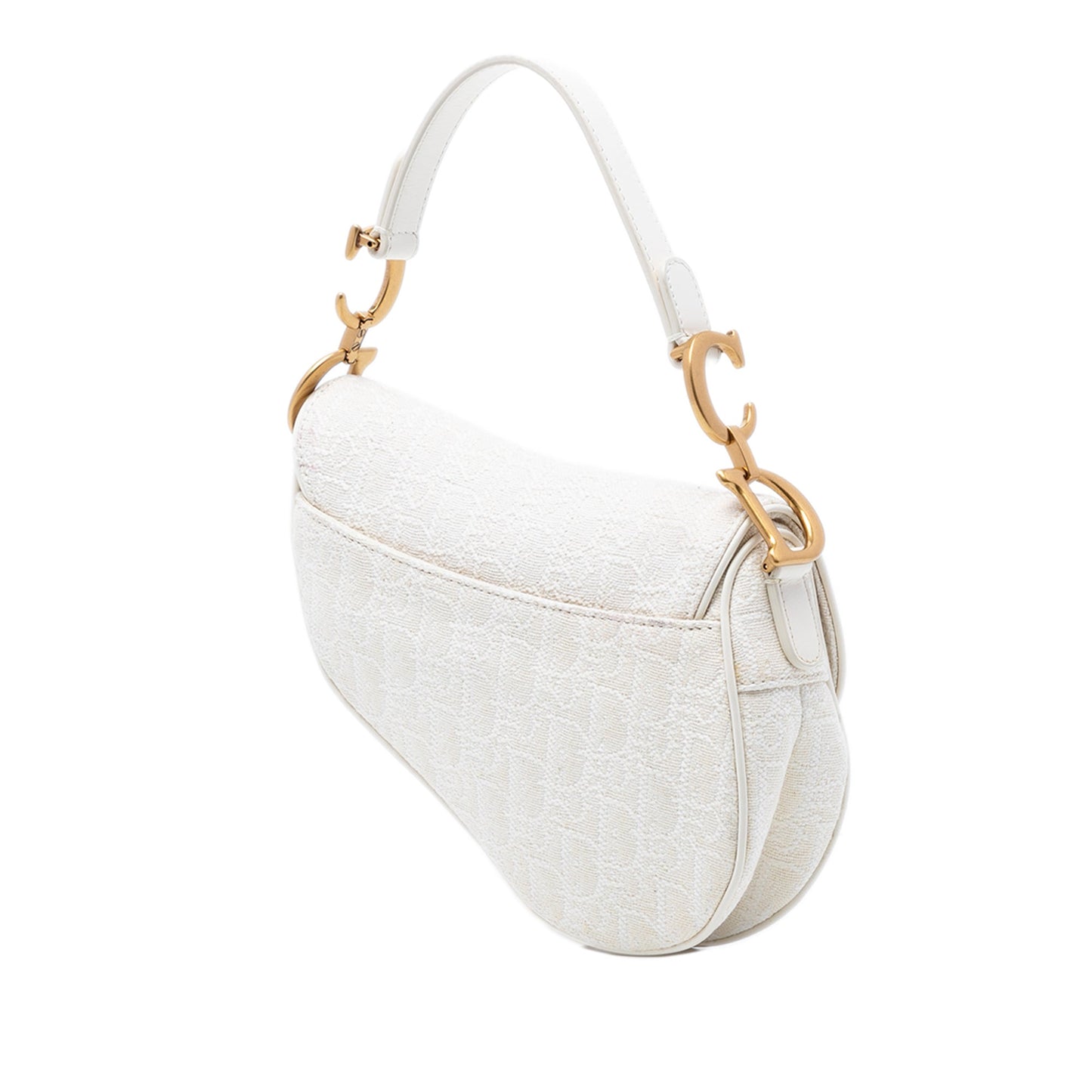 Dior Mini Oblique Canvas Saddle Bag