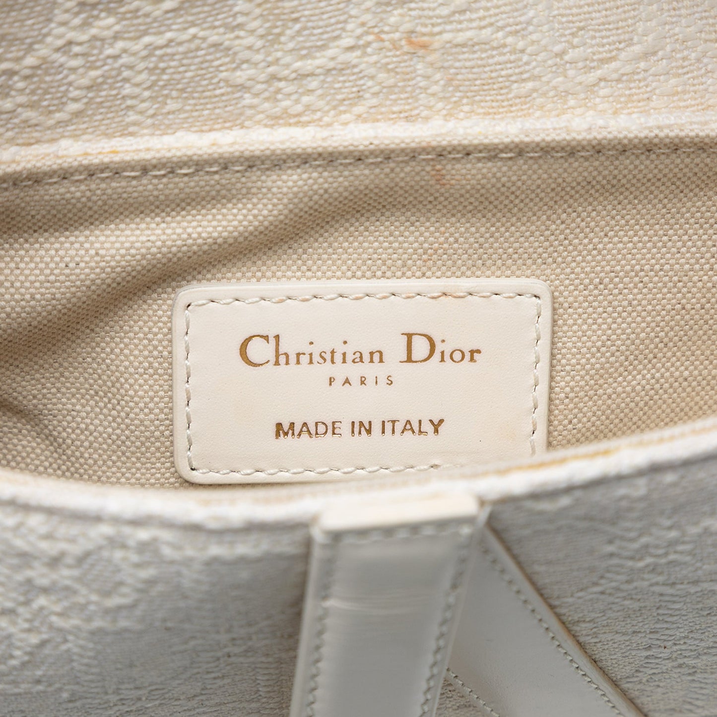 Dior Mini Oblique Canvas Saddle Bag